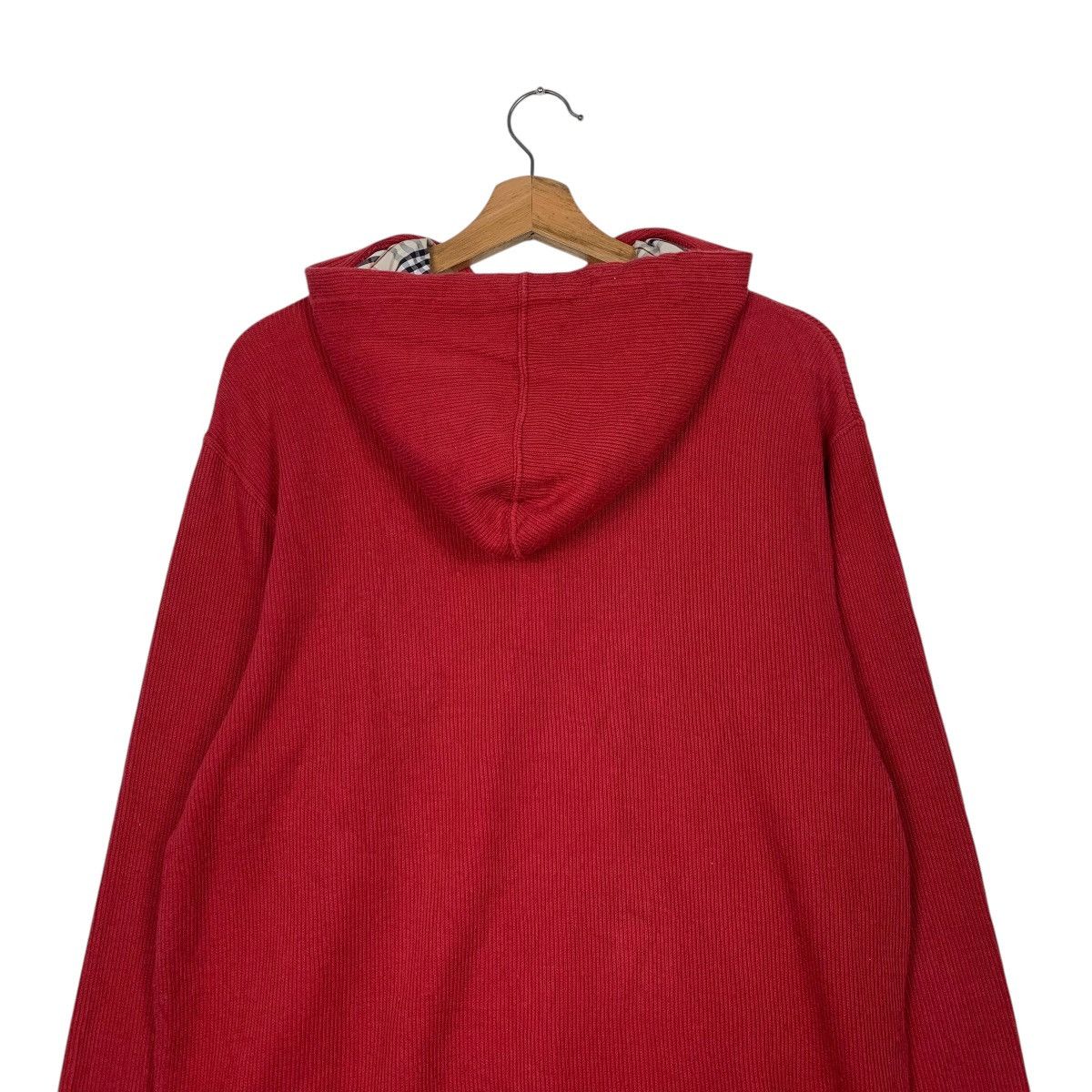 Burberry Burberry London Red Nova Check Hoodie Size US L / EU 52-54 / 3 - 8 Thumbnail