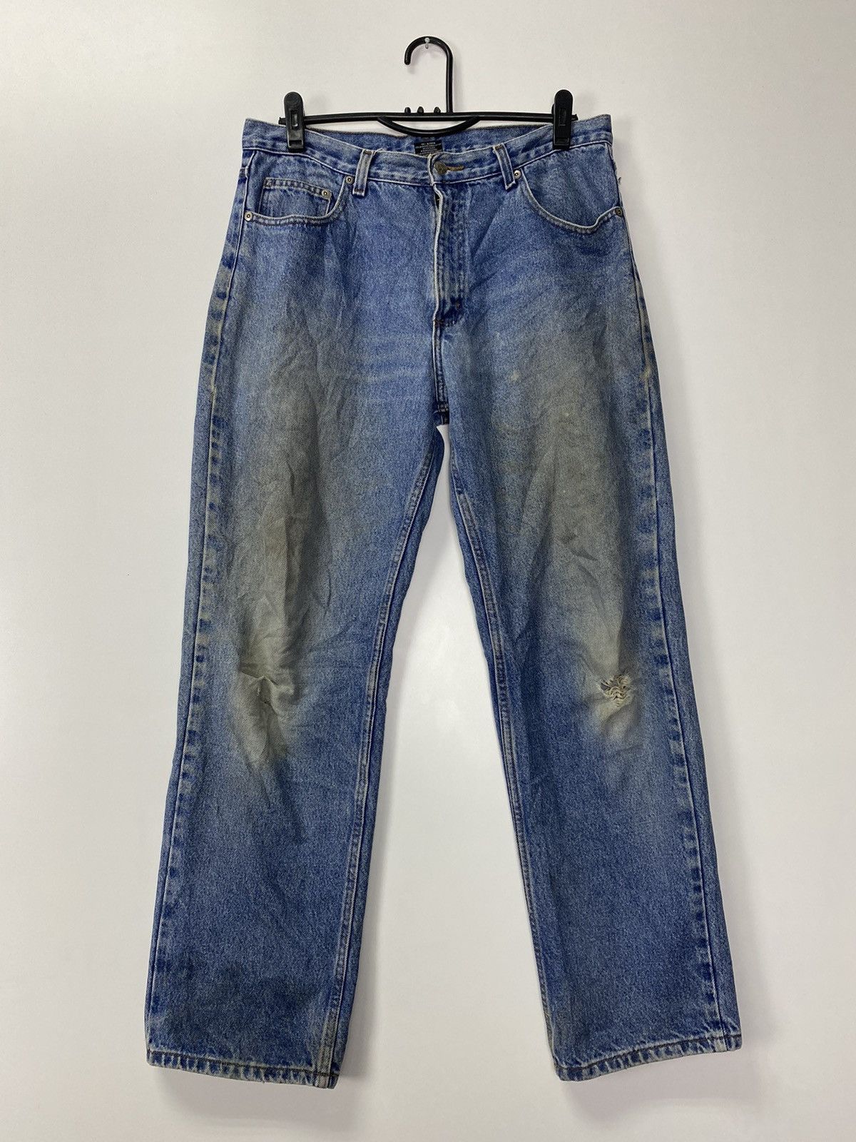 Japanese Brand × Vintage Threestar Denim Size US 34 / EU 50 - 1 Thumbnail