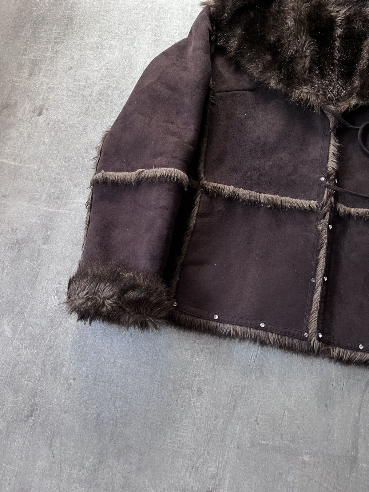 Balmain Balmain faux fur brown jacket women 00s Size L / US 10 / IT 46 - 2 Thumbnail