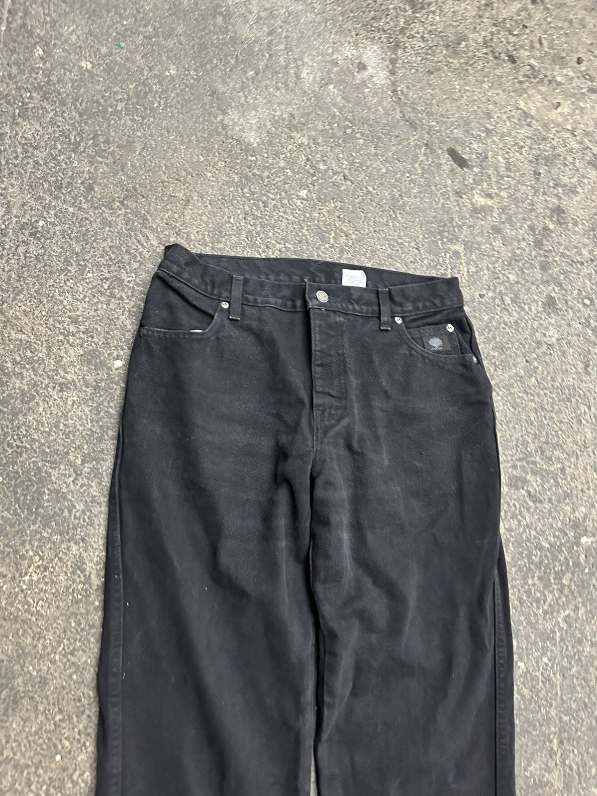 Harley Davidson × Vintage Y2K Harley Davidson black jeans Size US 33 - 7 Thumbnail