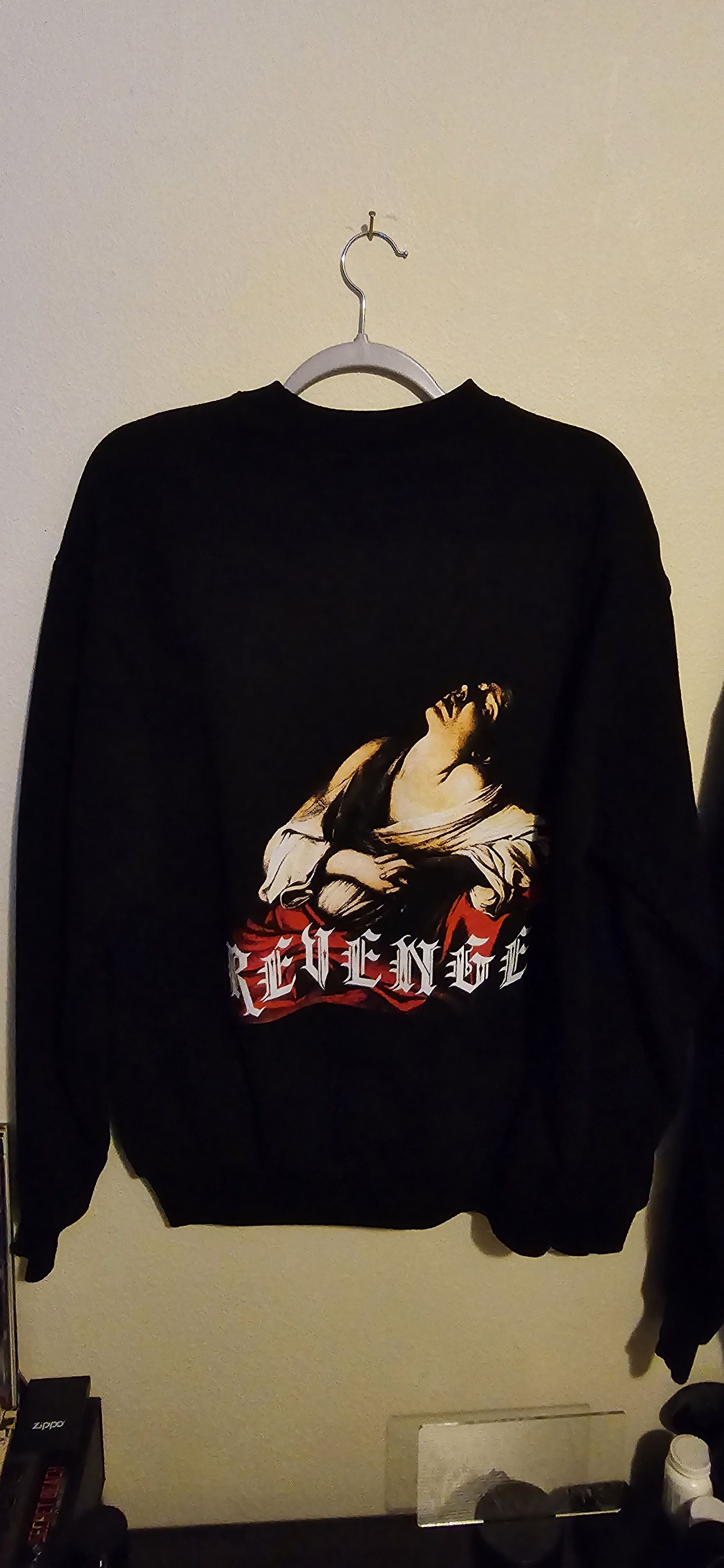 revenge embroidered crewneck Tops
