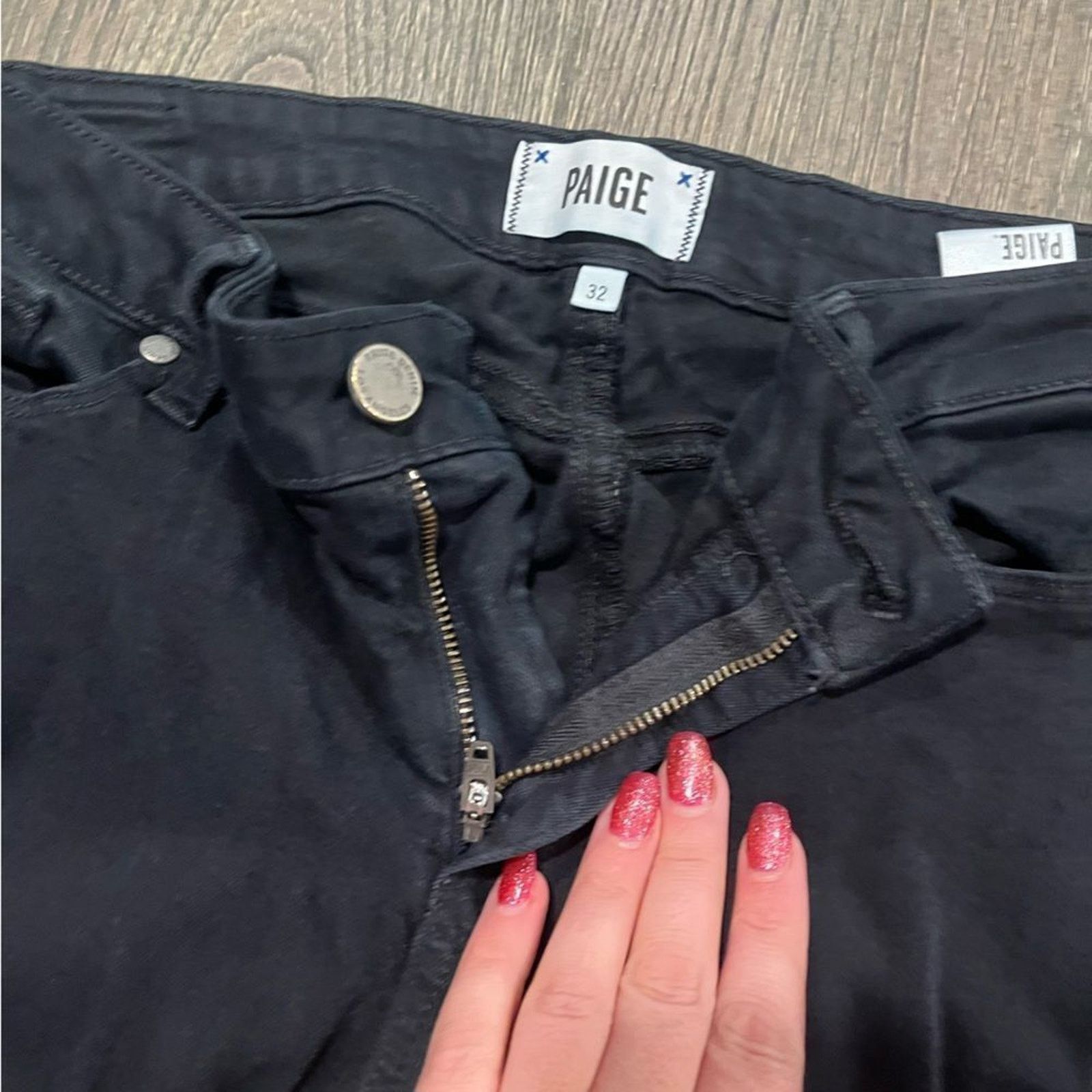 Paige Paige Verdugo Ultra Skinny Leg Black Jeans Size 32 Size 32" / US 10 / IT 46 - 7 Thumbnail