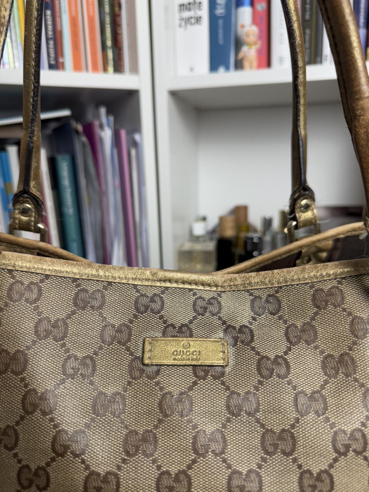 Designer × Gucci × Vintage Vintage y2k Gucci monogram tote / shopper bag luxury designer Size ONE SIZE - 6 Thumbnail