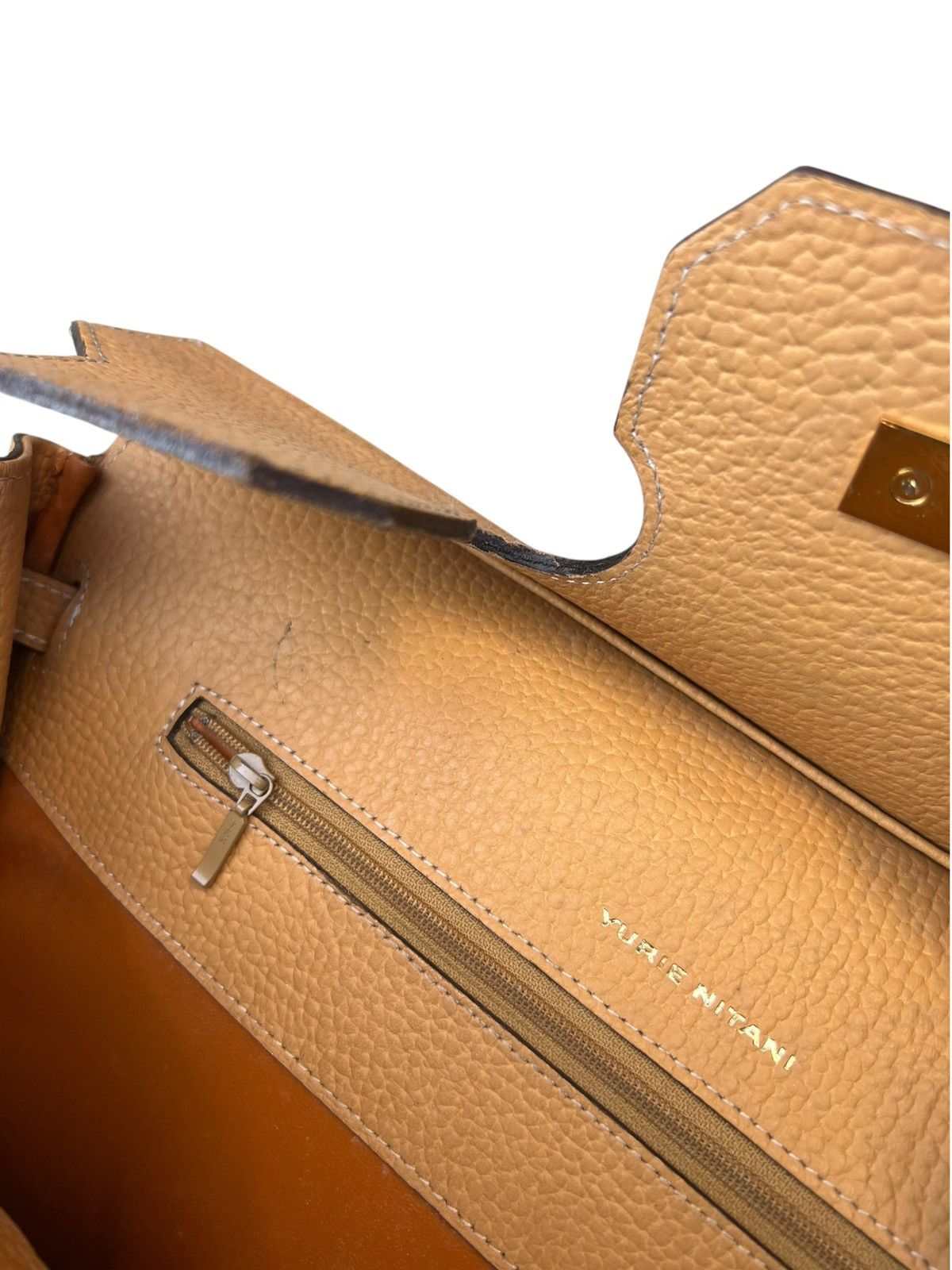 Leather Vintage Yurie Nitani Birkin Bag Size ONE SIZE - 14 Thumbnail