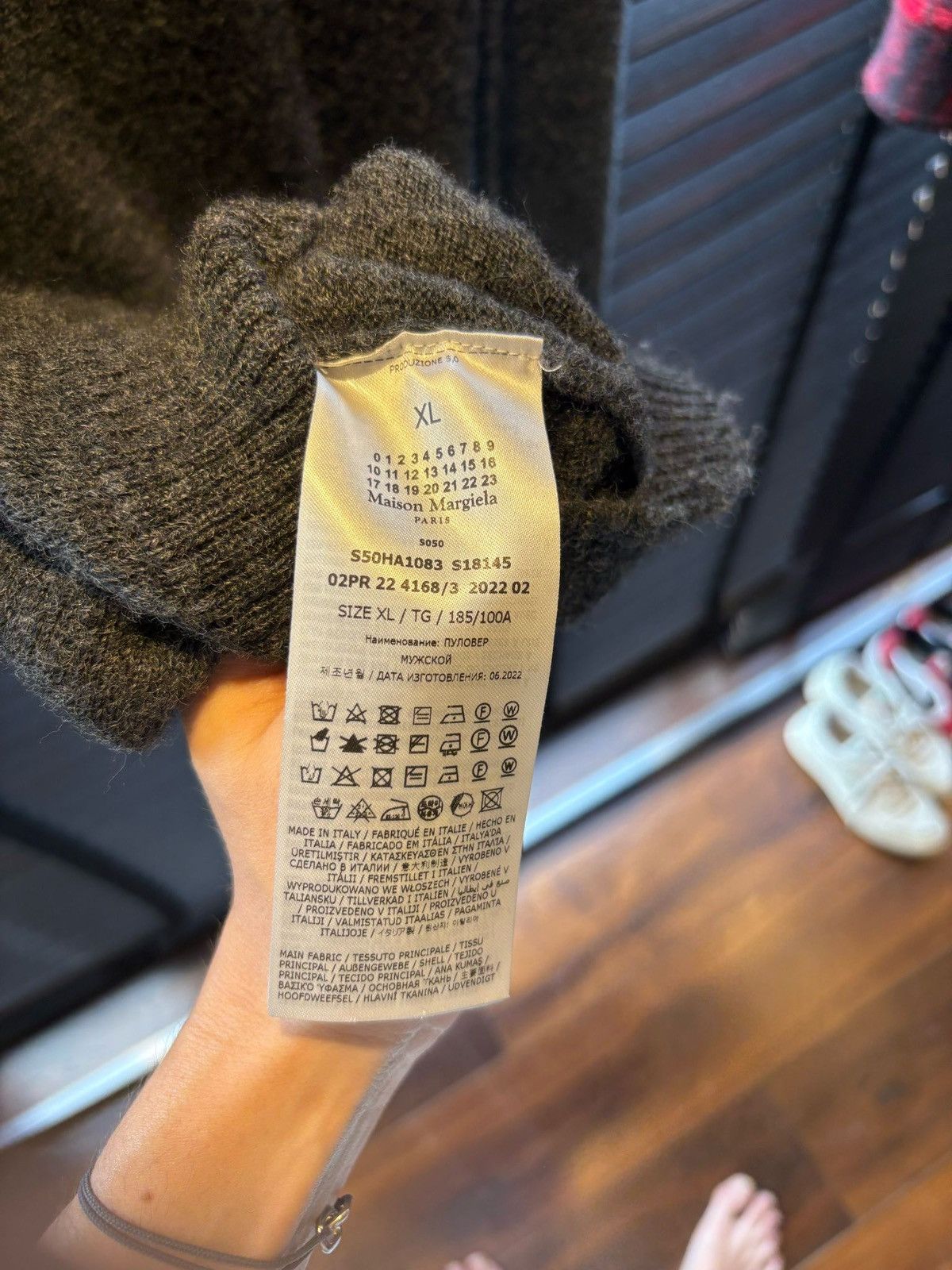 Maison Margiela Grey Wool Sweater Size US XL / EU 56 / 4 - 3 Thumbnail