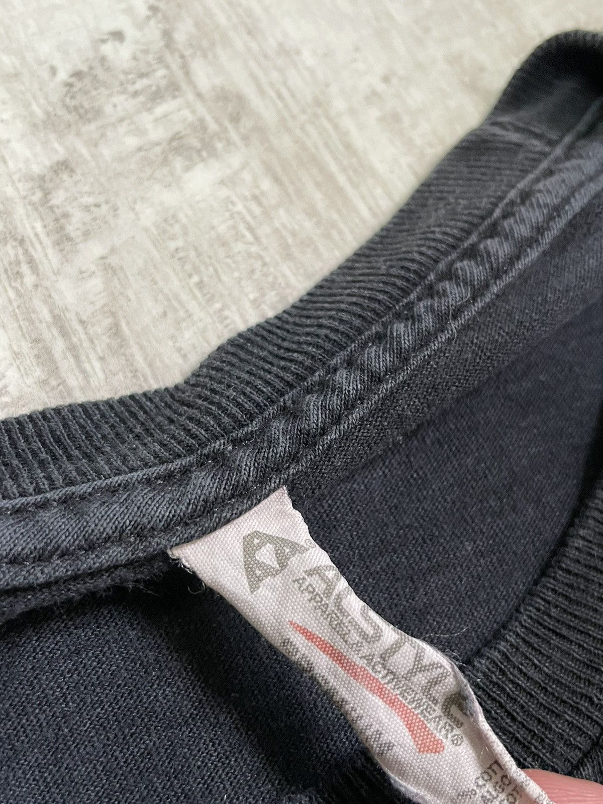 American Apparel Vintage Erased Identity Head Logo T-Shirt Hard Black RARE Size US XL / EU 56 / 4 - 8 Thumbnail