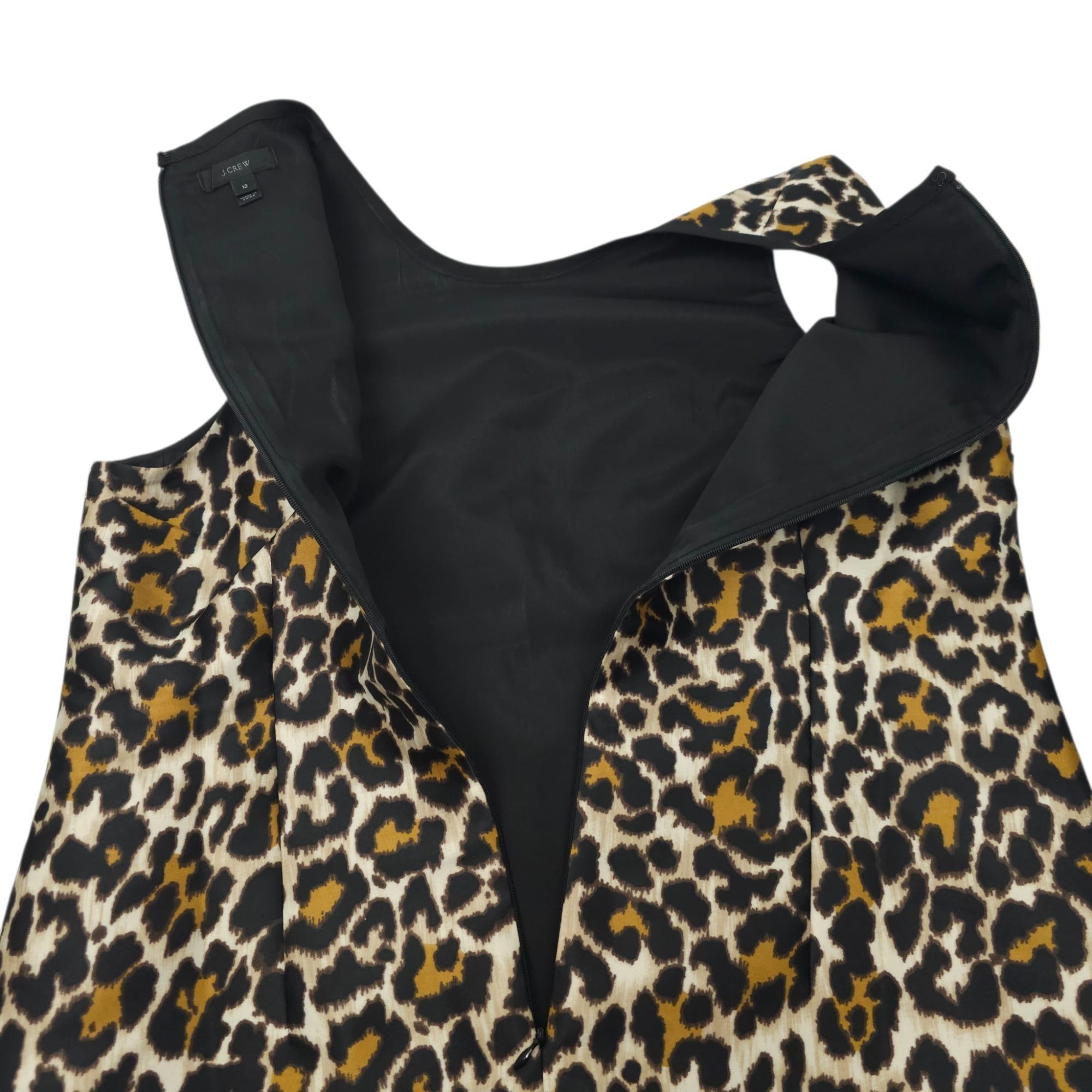 J.Crew J.Crew Leopard Print Shift Dress Size 12 A-line Back Zip Size XL / US 12-14 / IT 48-50 - 7 Thumbnail