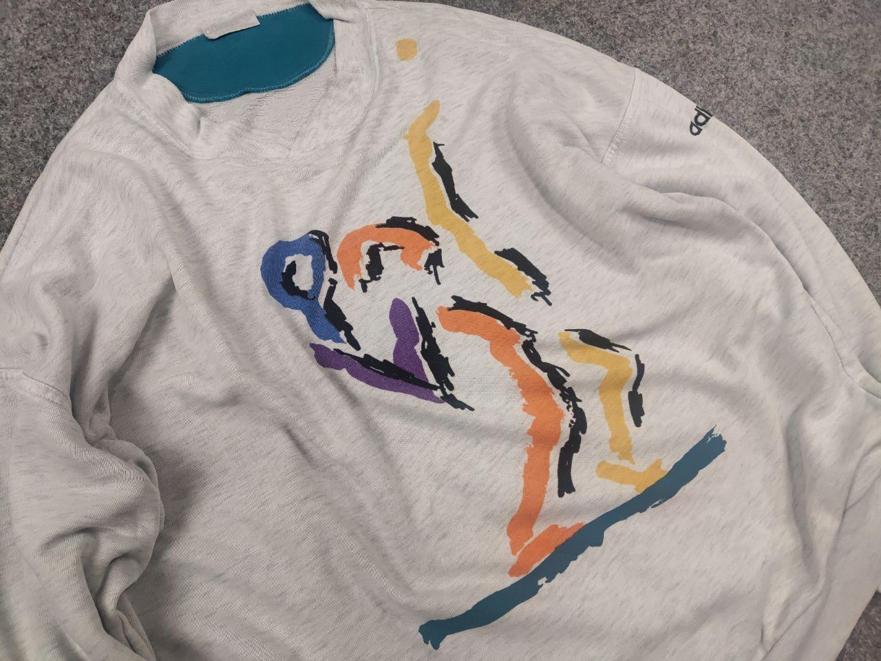 Adidas Rare Vintage 90's Adidas Atp Tour Tennis Big Logo Sweatshirt Size US L / EU 52-54 / 3 - 4 Thumbnail