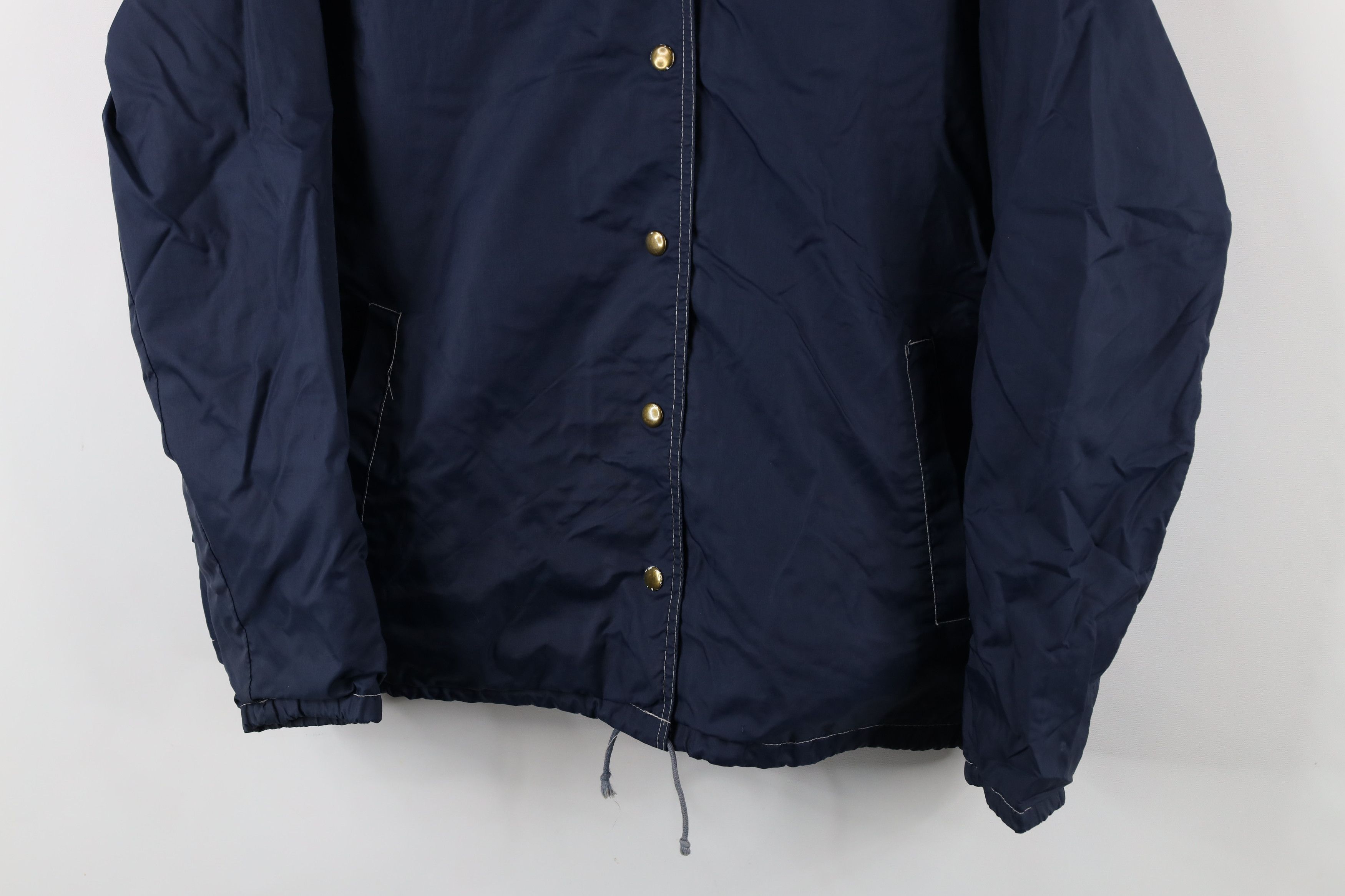 Vintage Vintage 70s Streetwear Lined Coaches Coach Jacket Blue USA Size US L / EU 52-54 / 3 - 3 Thumbnail