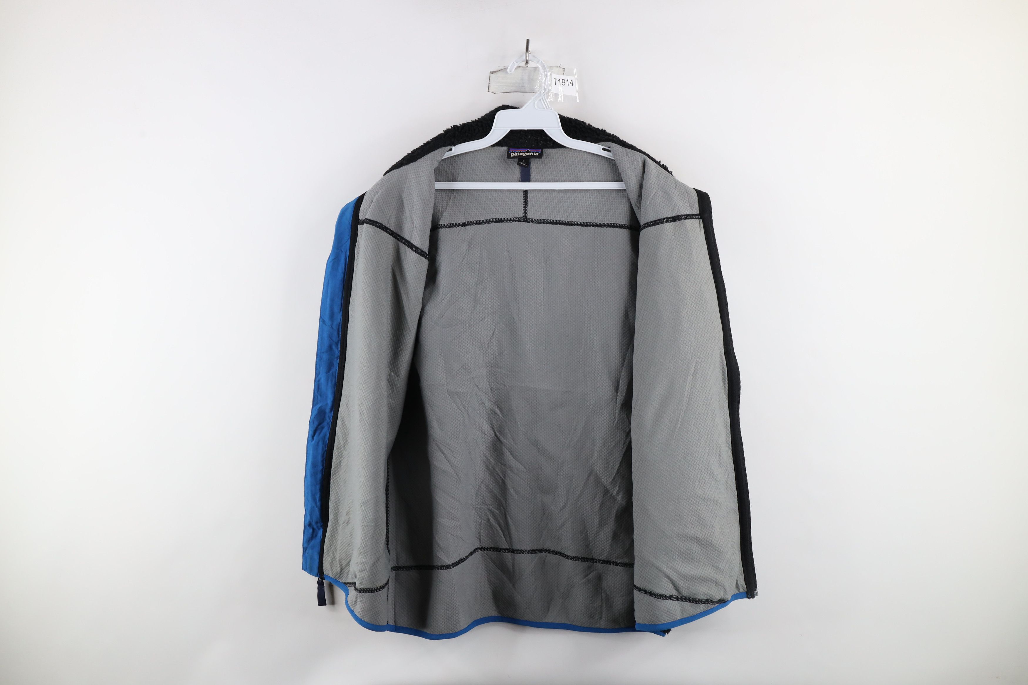 Patagonia × Vintage Patagonia Retro-X Deep Pile Fleece Vest Jacket Black Blue Size US L / EU 52-54 / 3 - 11 Thumbnail