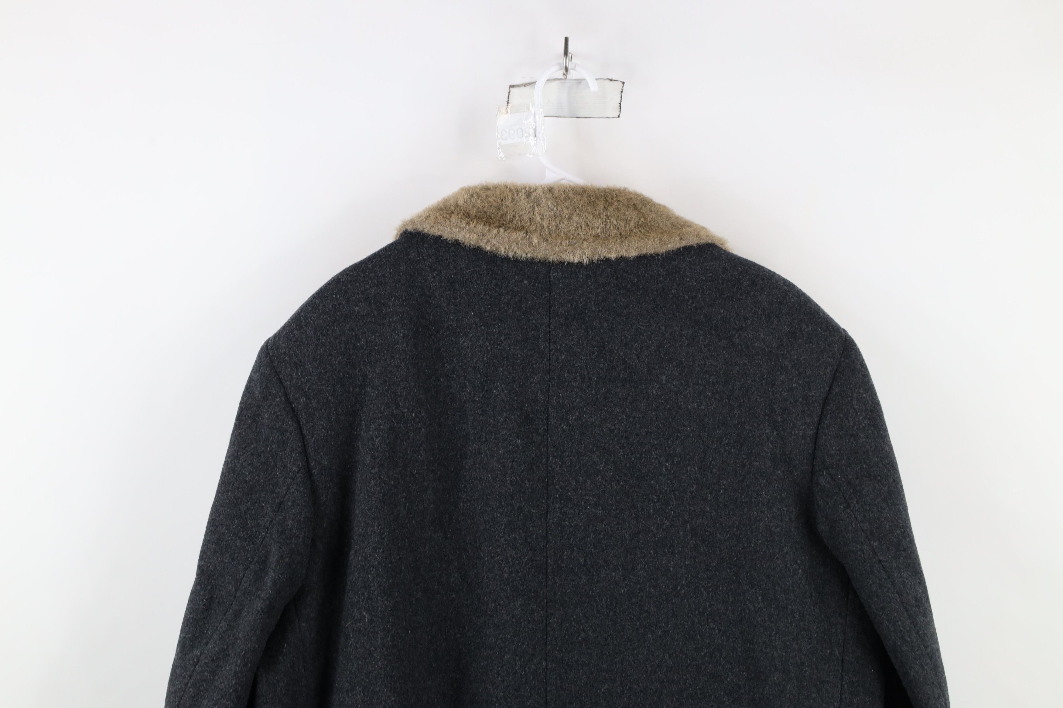 Vintage Vintage 70s Streetwear Overcoat Jacket Charcoal Gray USA Size US XL / EU 56 / 4 - 11 Thumbnail