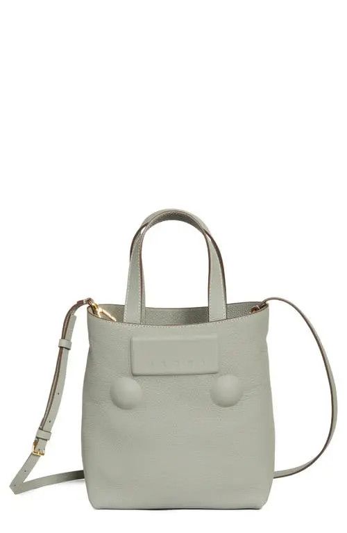 Marni o1w1db11125 Size :OS/Trunkaroo Leather Shopper in Light grey Size ONE SIZE - 1 Thumbnail