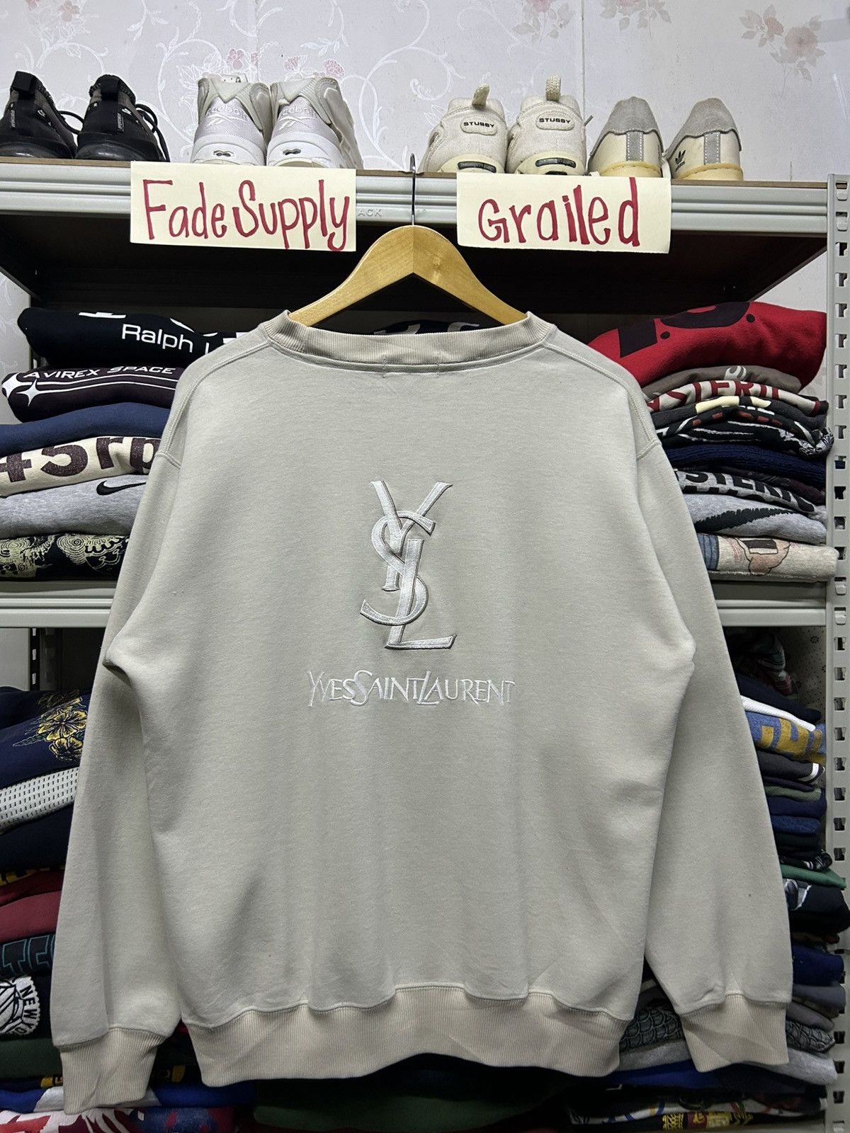 Yves Saint Laurent Vintage Yves Saint Laurent YSL big logo embroidery Size US M / EU 48-50 / 2 - 1 Thumbnail