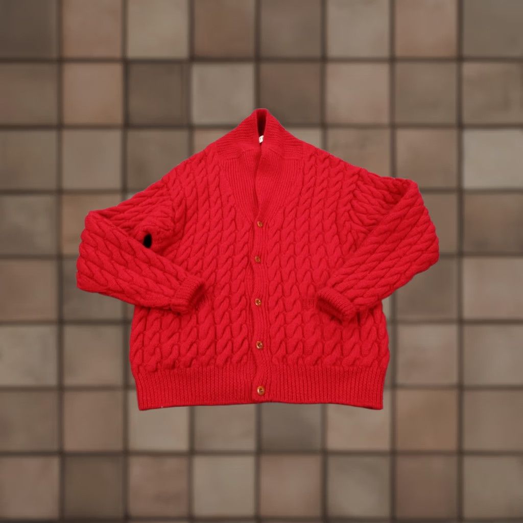 Orvis Orvis Sweater Men L Red Wool Heavy Fisherman Cardigan Knit Outdoor Casual Size US L / EU 52-54 / 3 - 1 Thumbnail
