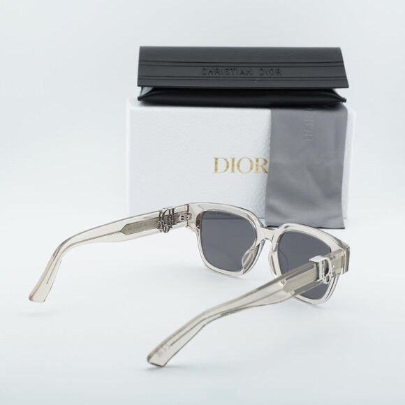 Dior Dior OBLIQUE S1F 78A0 Sunglasses Khaki Square Frame Size ONE SIZE - 12 Thumbnail