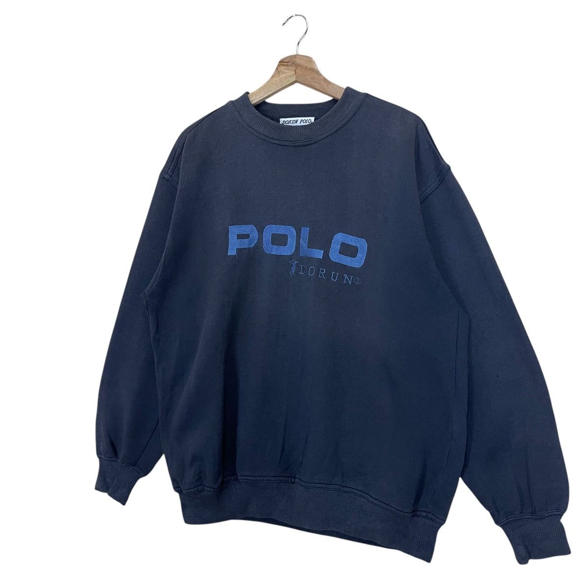 U.S. Polo Assn. Vintage 90s Polo Dorun Big Logo Crewneck Sweatshirt Size US L / EU 52-54 / 3 - 3 Thumbnail