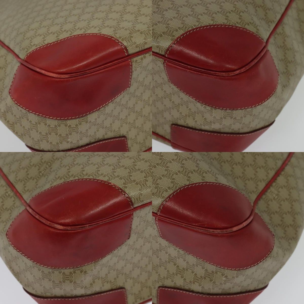 Celine CELINE Macadam Canvas Tote Bag Pvc Beige Gold Size ONE SIZE - 10 Thumbnail
