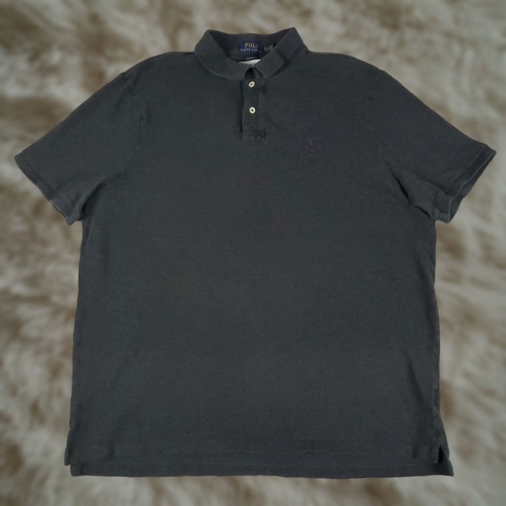 Ralph Lauren VINTAGE Ralph Lauren Polo Shirt Men 2XL Gray Short Sleeve Casual Preppy Polo Size US XXL / EU 58 / 5 - 1 Thumbnail