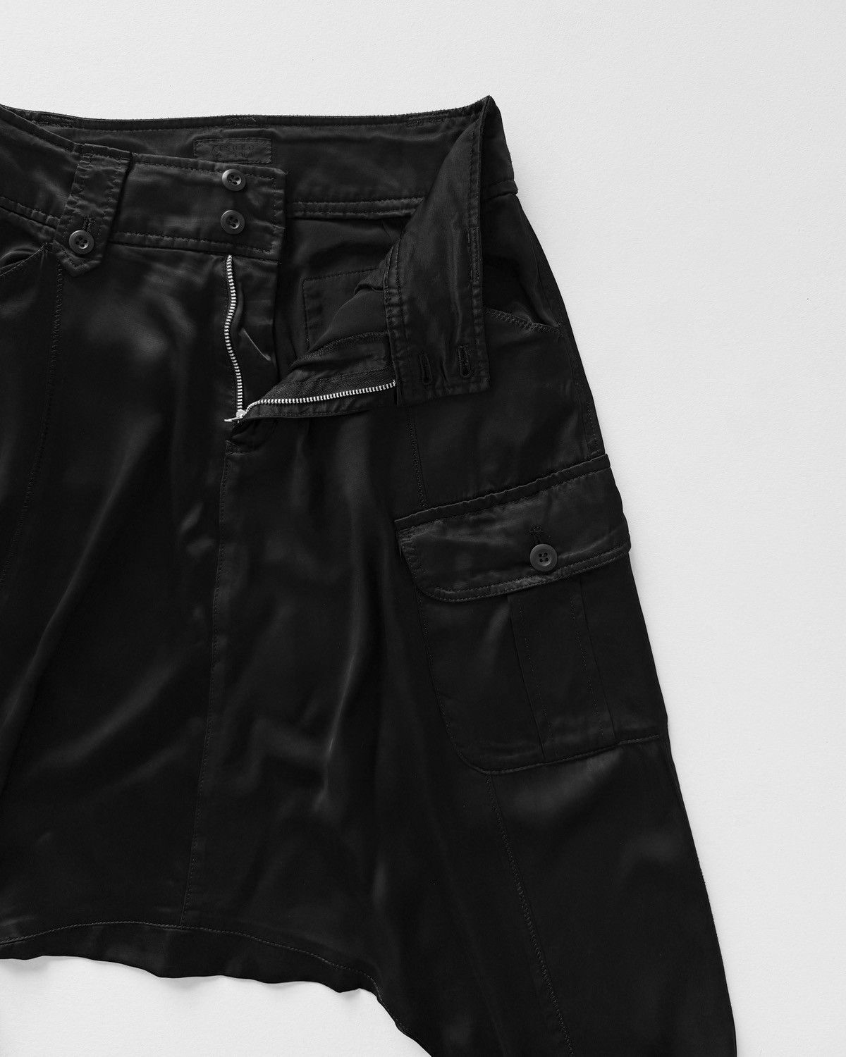 ATSURO TAYAMA ATSURO TAYAMA BLACK SAROUEL PANTS Size 28" / US 6 / IT 42 - 5 Thumbnail