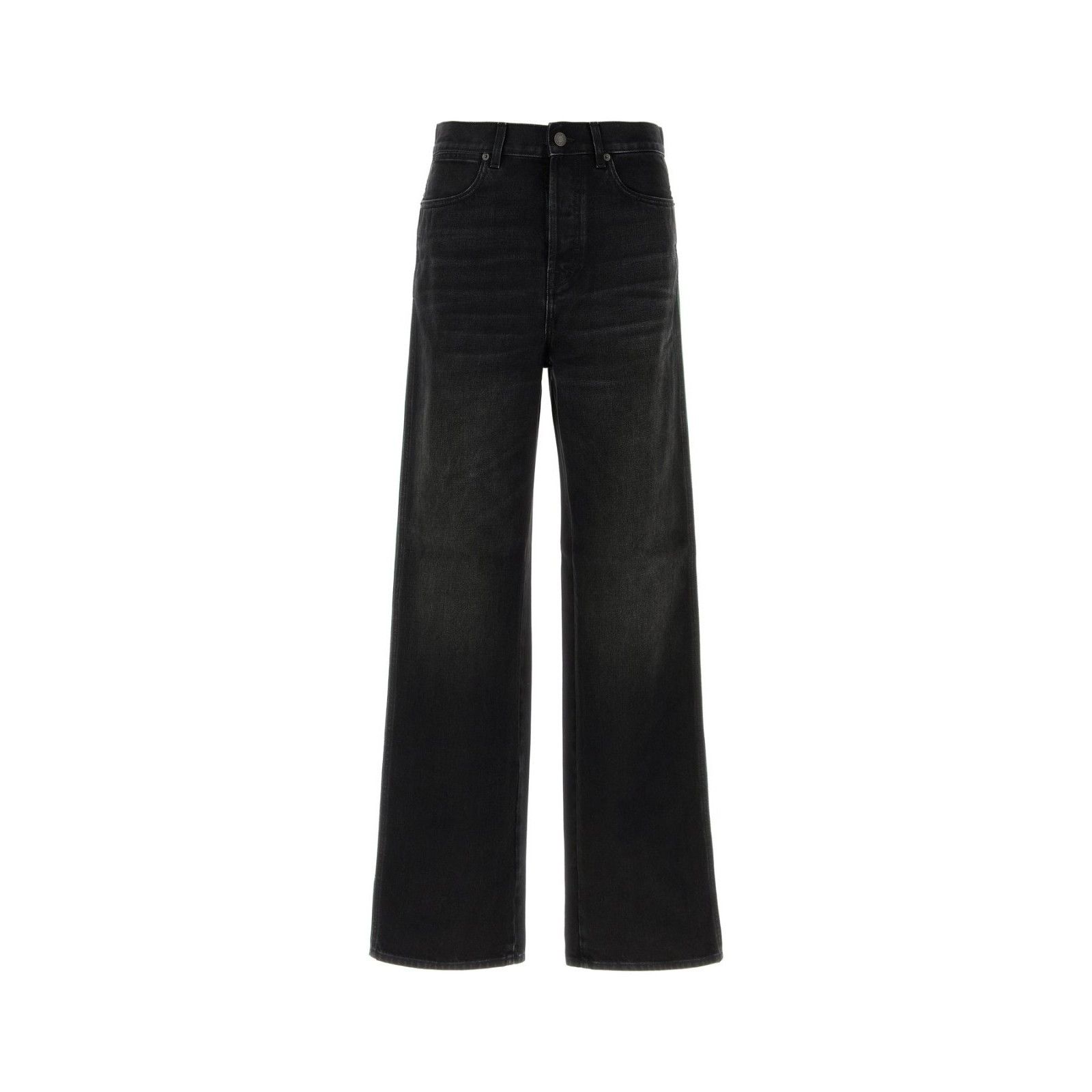 Gucci by Demna Horsebit Jeans in Washed Black/Grey Denim (IT 34