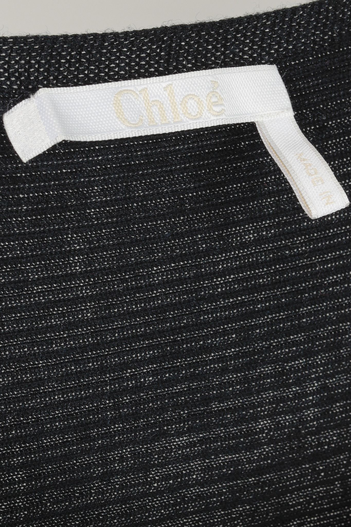 Chloe Chloe Black Ribbed Lace-Cuff 3/4-Dolman-Sleeve Sweater Size XS / US 0-2 / IT 36-38 - 4 Thumbnail