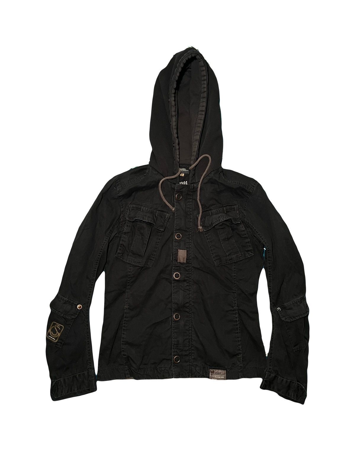 G-Star Y2K G Star Raw Sniper Hooded Shirt Jacket Zip Military Size M / US 6-8 / IT 42-44 - 2 Thumbnail