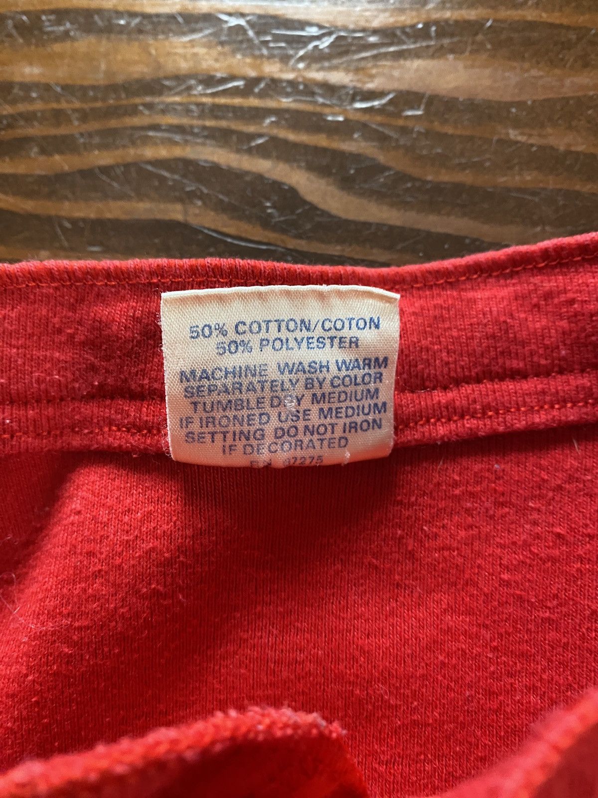 Vintage Vintage 80s Haverford College Red Long Sleeve Henley Thermal Size US M / EU 48-50 / 2 - 6 Thumbnail
