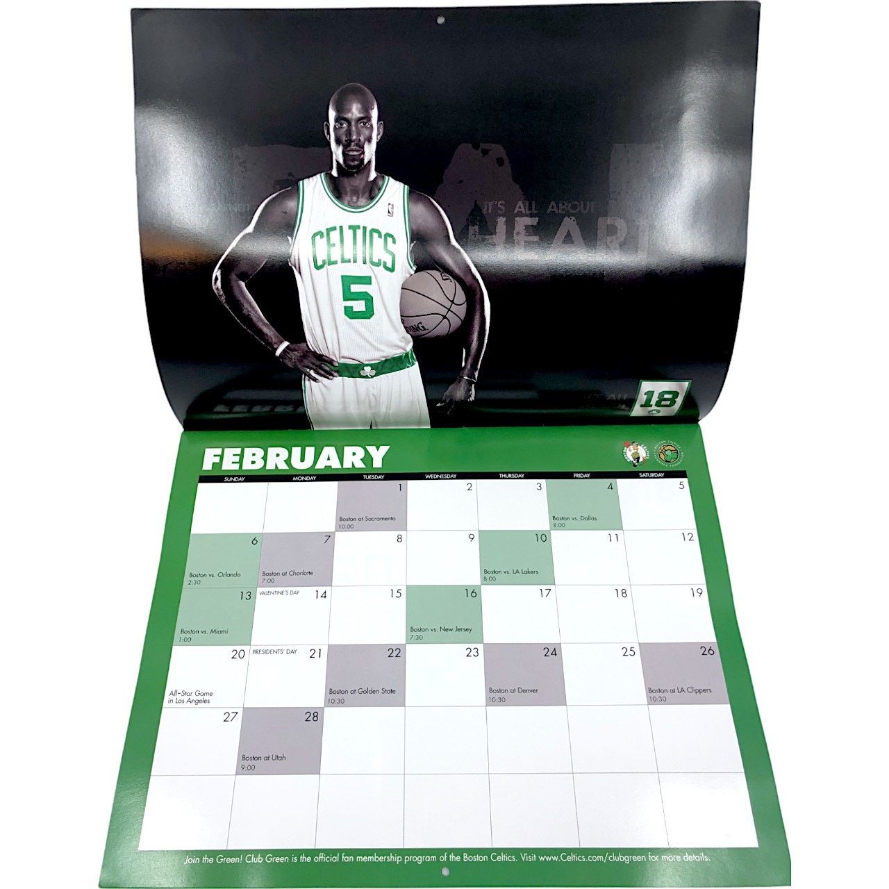 NBA Boston Celtics 2011 Team Calendar *NEW* Size ONE SIZE - 3 Thumbnail