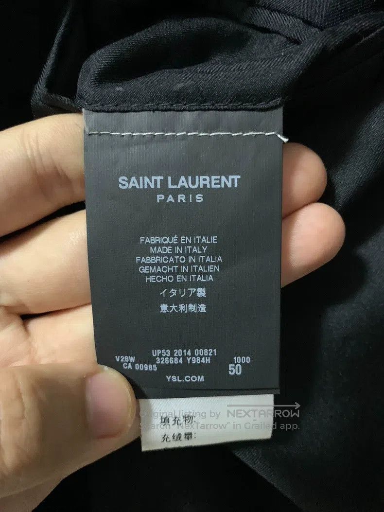Saint Laurent Paris Saint Laurent Paris Olive Green Peak Lapel Velvet Suit Size US M / EU 48-50 / 2 - 4 Thumbnail