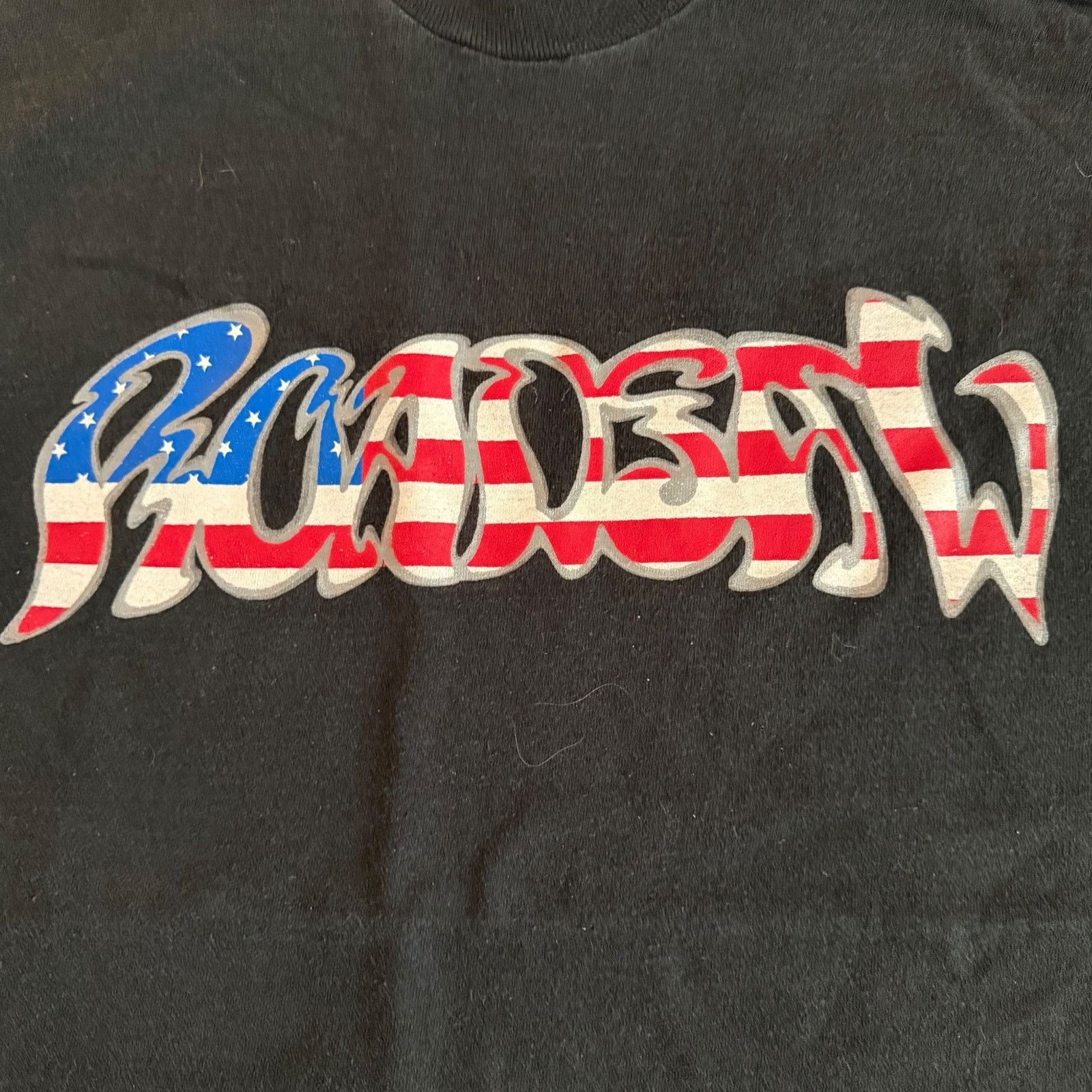 Band Tees Roadsaw Band American Flag Logo Vintage T-Shirt Size M Size US M / EU 48-50 / 2 - 2 Thumbnail