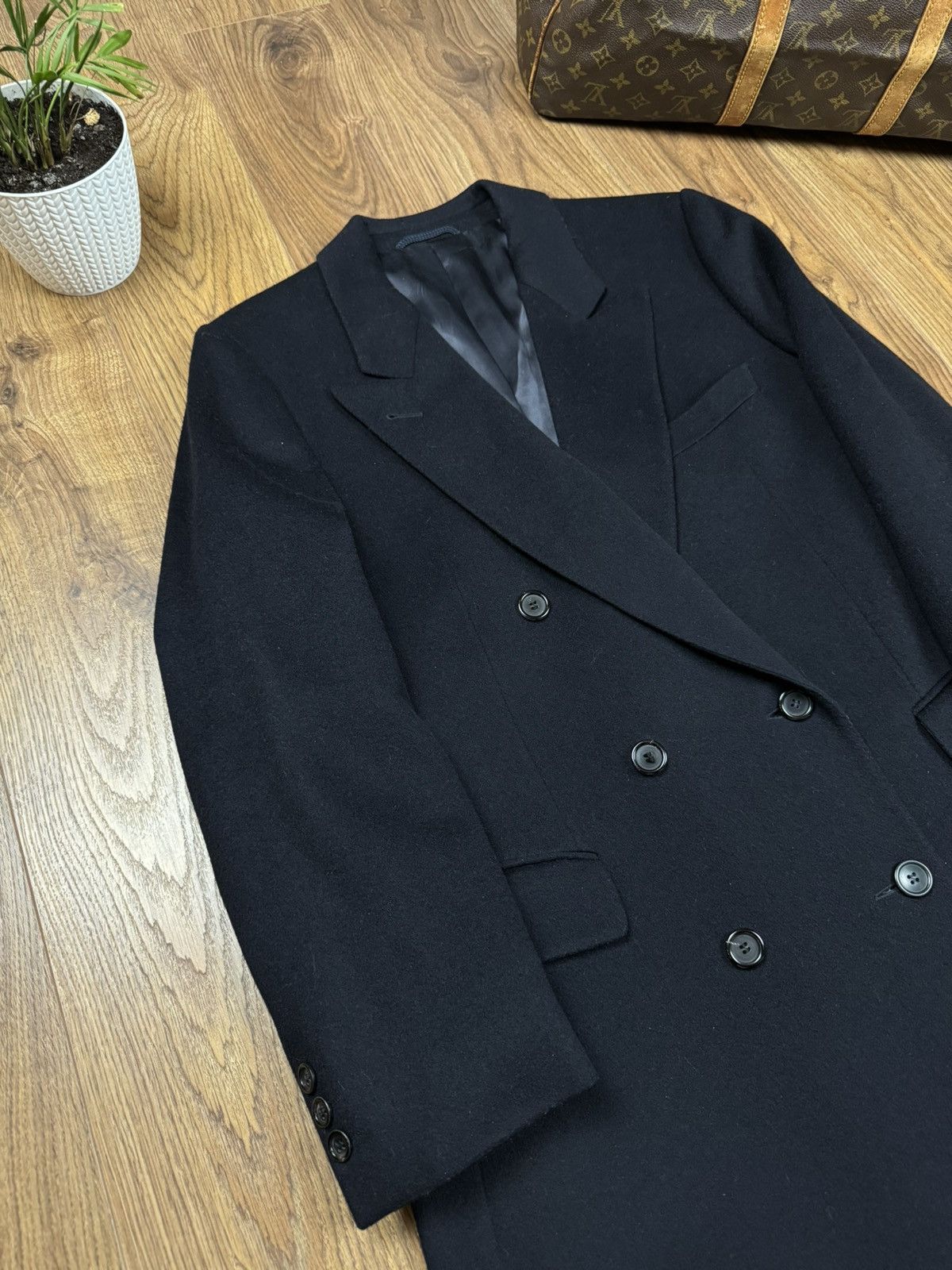 Burberry Wool coat trench Burberry original streetwear luxury item Size S / US 4 / IT 40 - 2 Thumbnail