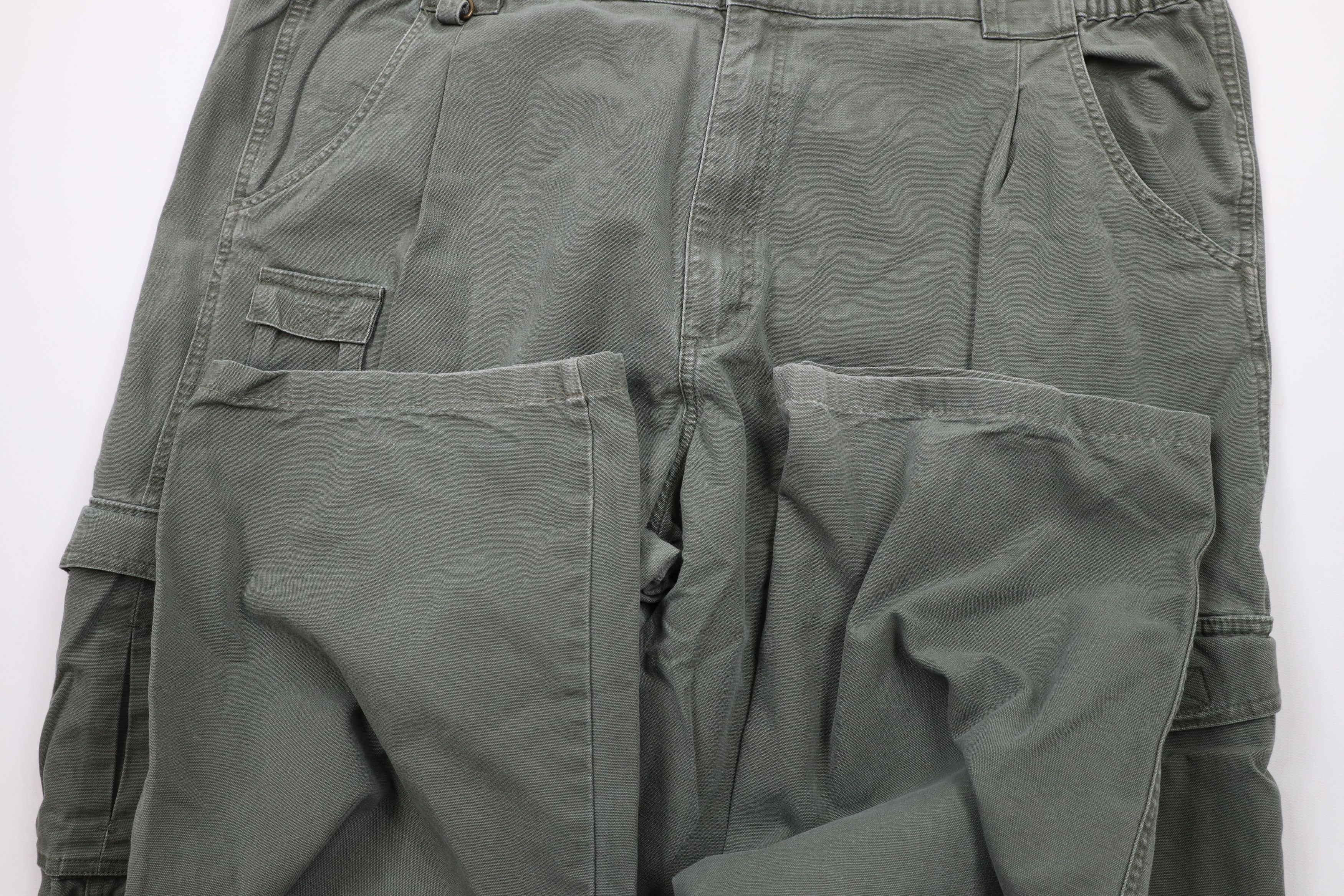 Cabelas × Vintage Vintage Cabelas Knee Wide Leg Canvas Cargo Pants Green Size US 44 / EU 60 - 5 Thumbnail