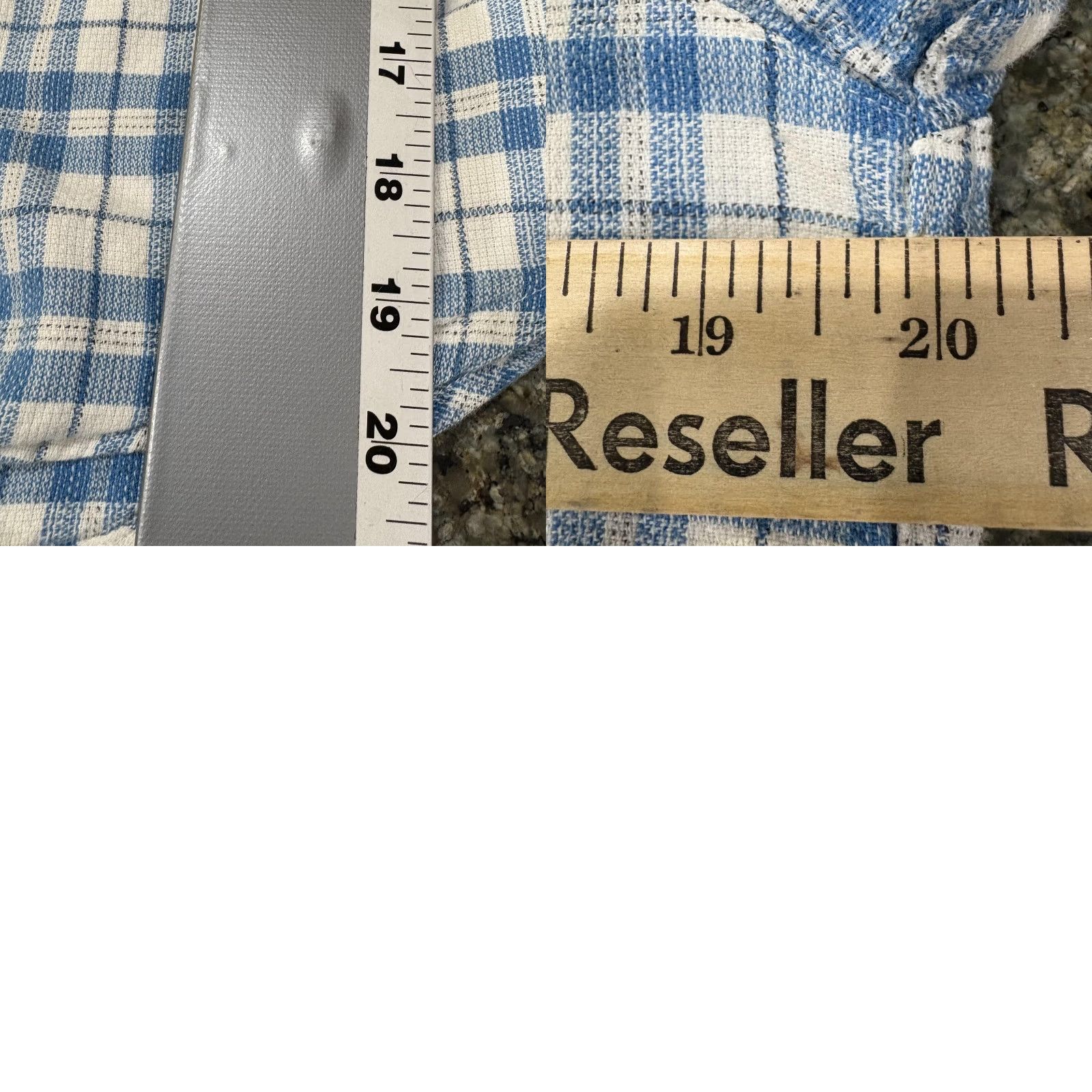 Eddie Bauer VINTAGE Eddie Bauer Shirt Petite M Blue White Plaid Button Front Top 90s Womens Cute Preppy Casual Size M / US 6-8 / IT 42-44 - 8 Thumbnail