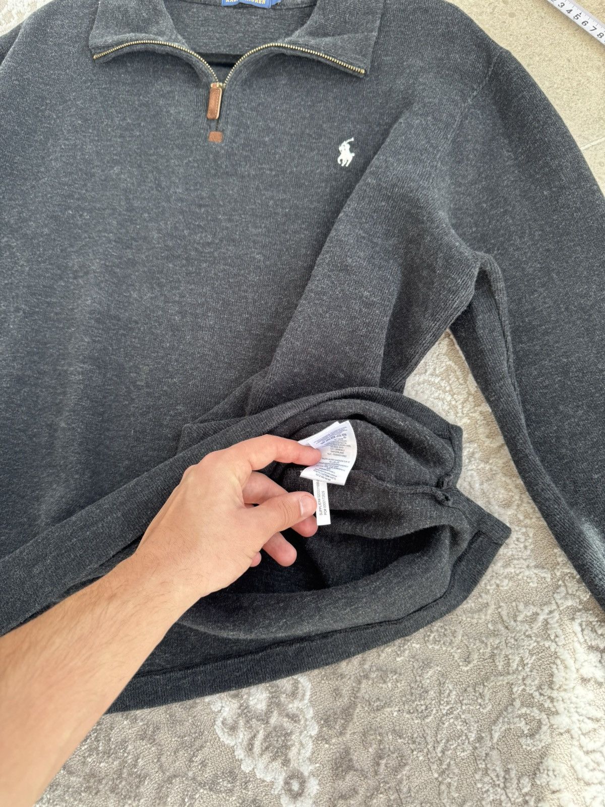 Polo Ralph Lauren Vintage Polo Ralph Lauren 1/3 Zip Cotton Sweatshirt Size L Size US L / EU 52-54 / 3 - 10 Thumbnail