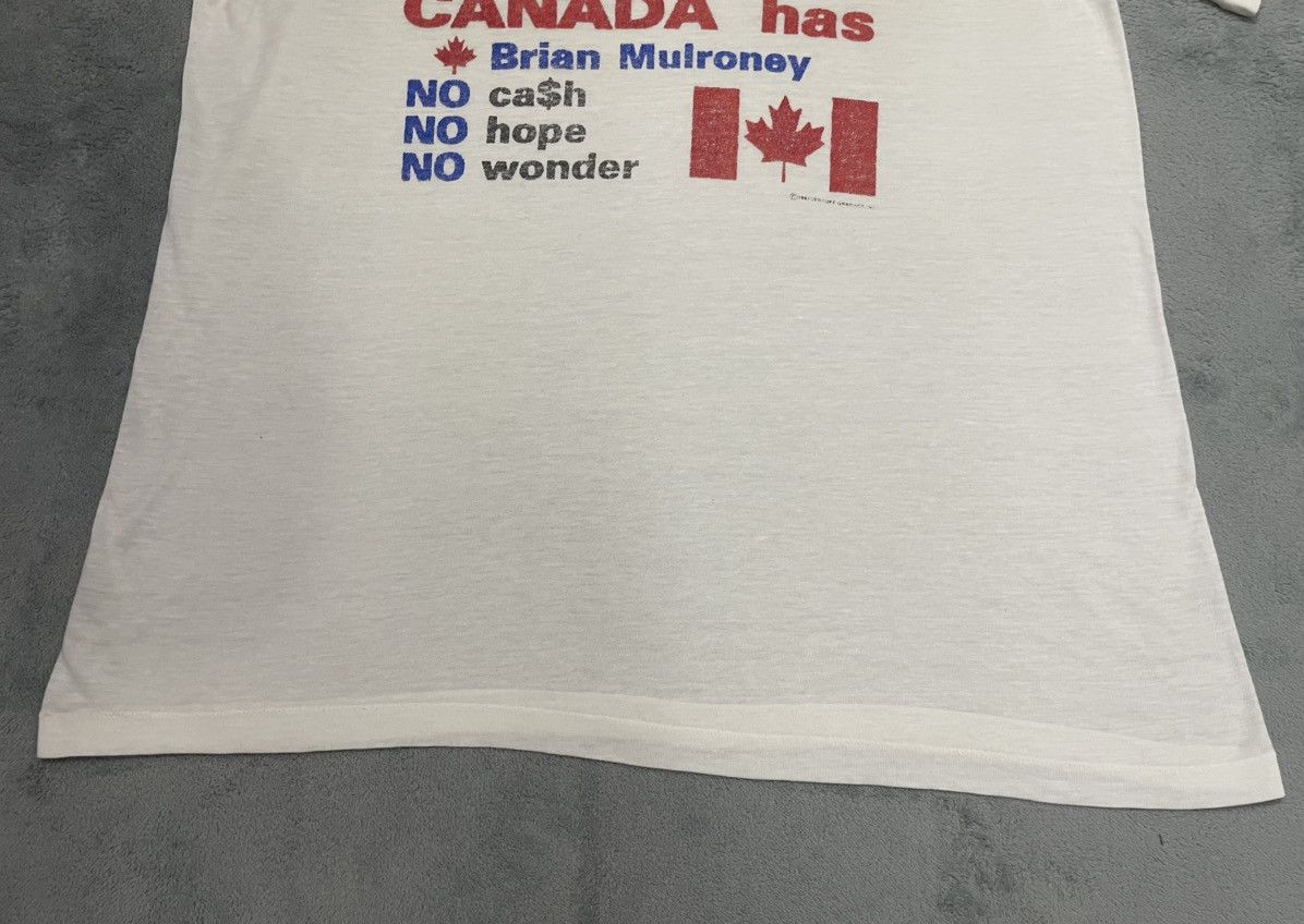 Vintage Vintage Brian Mulroney 80’s Canada USA Political Tshirt Size US L / EU 52-54 / 3 - 5 Thumbnail
