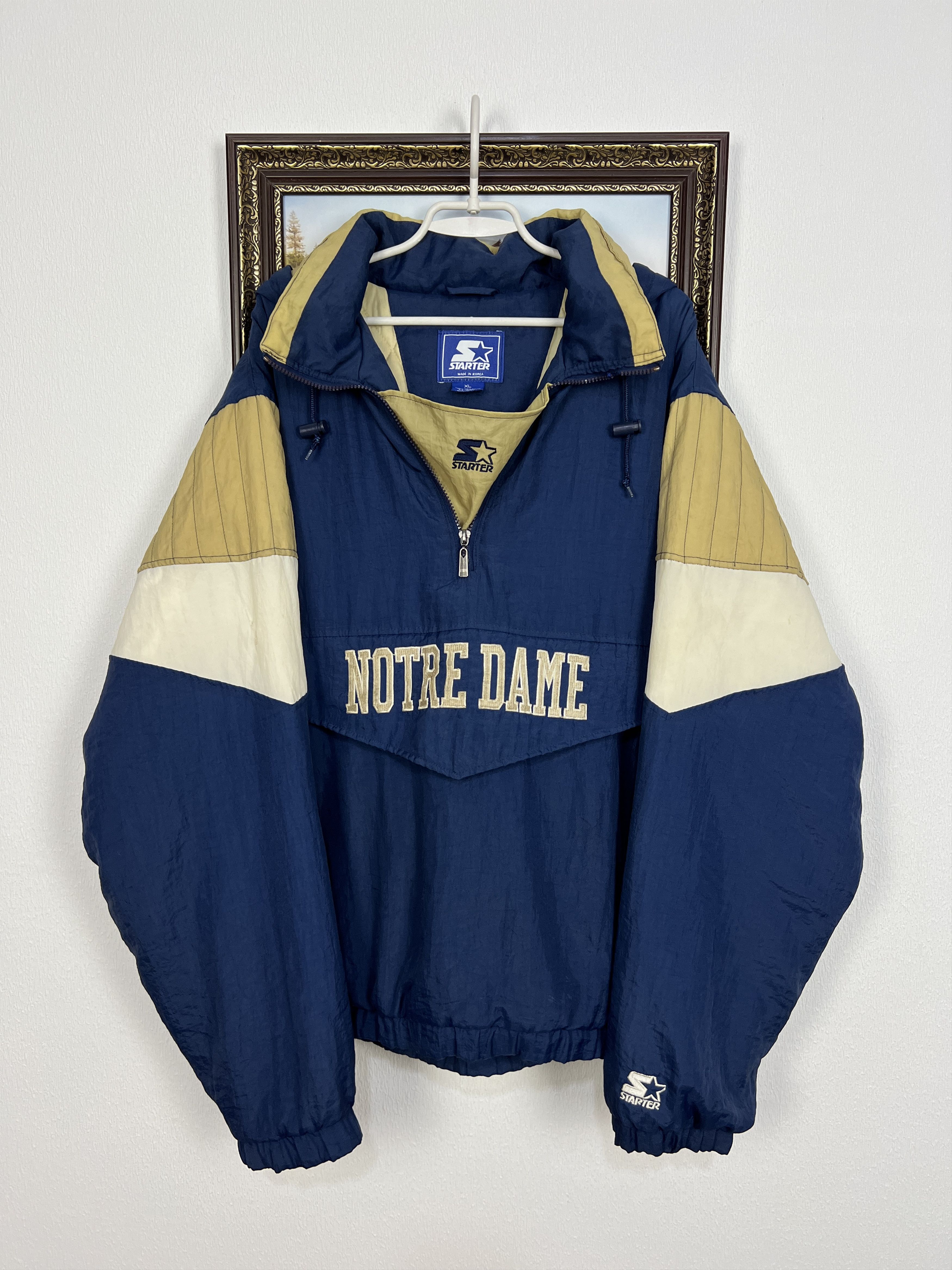Vintage 90's Starter Notre Dame Fighting Irish Bomber Jacket