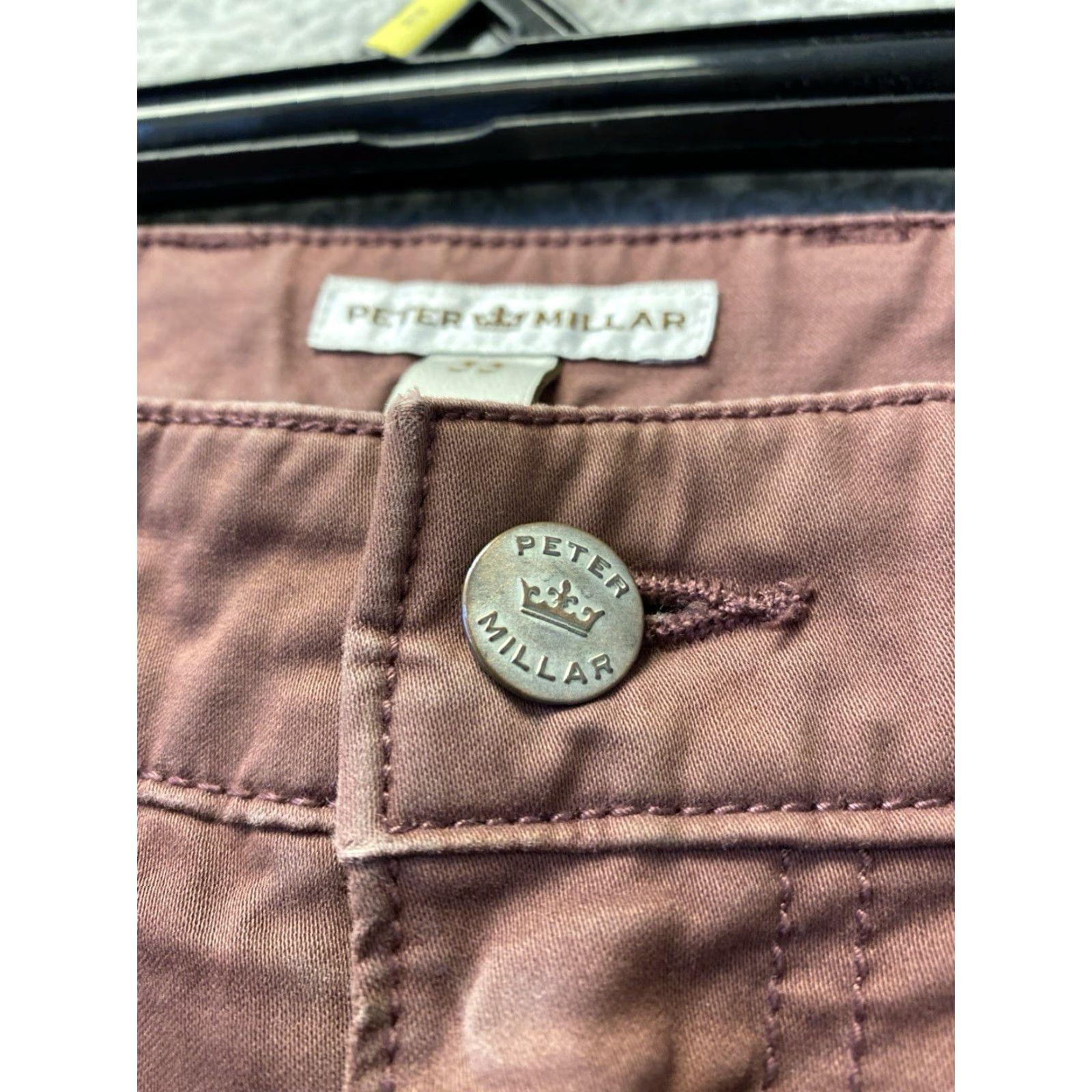 Peter Millar Peter Millar Pants Men’s 33x34 Plum Chino Straight Leg Casual Mens 33 34 Plum Chino Straight Leg Size US 33 - 3 Thumbnail