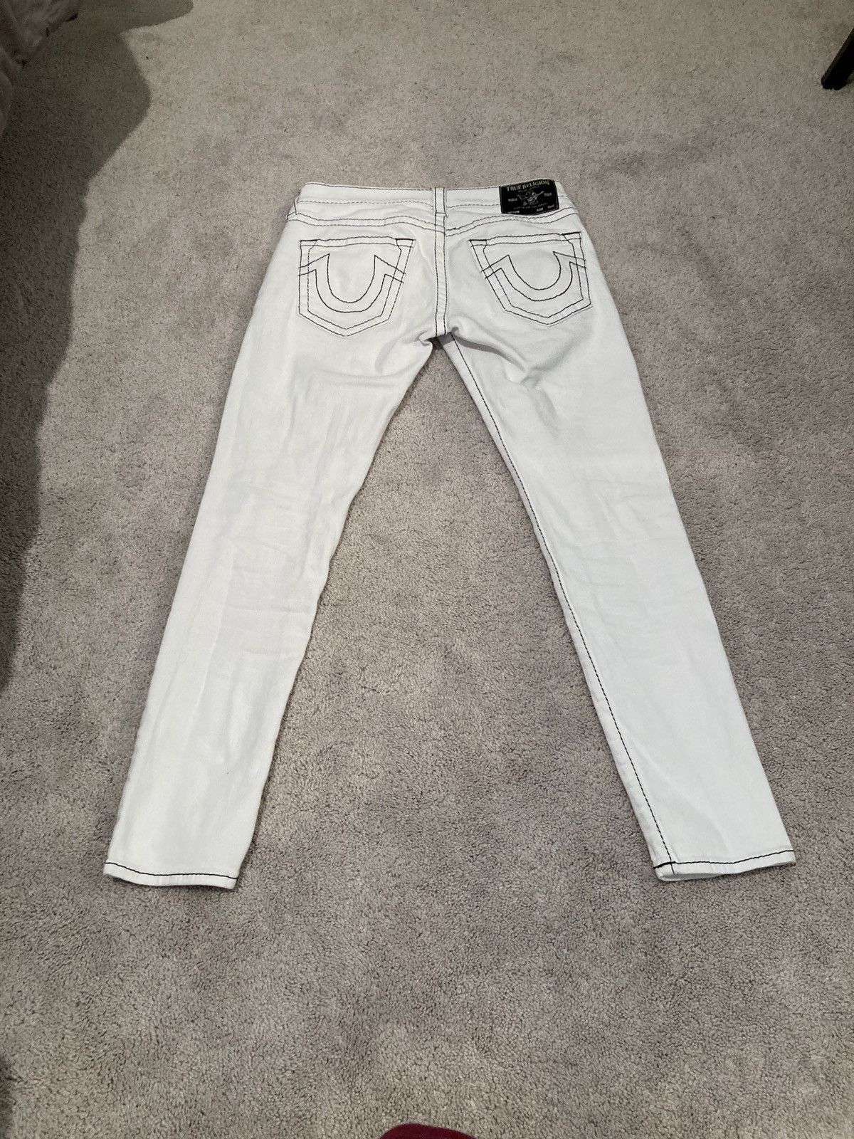 True Religion True Religion Vintage White Jeans Size US 29 - 1 Thumbnail