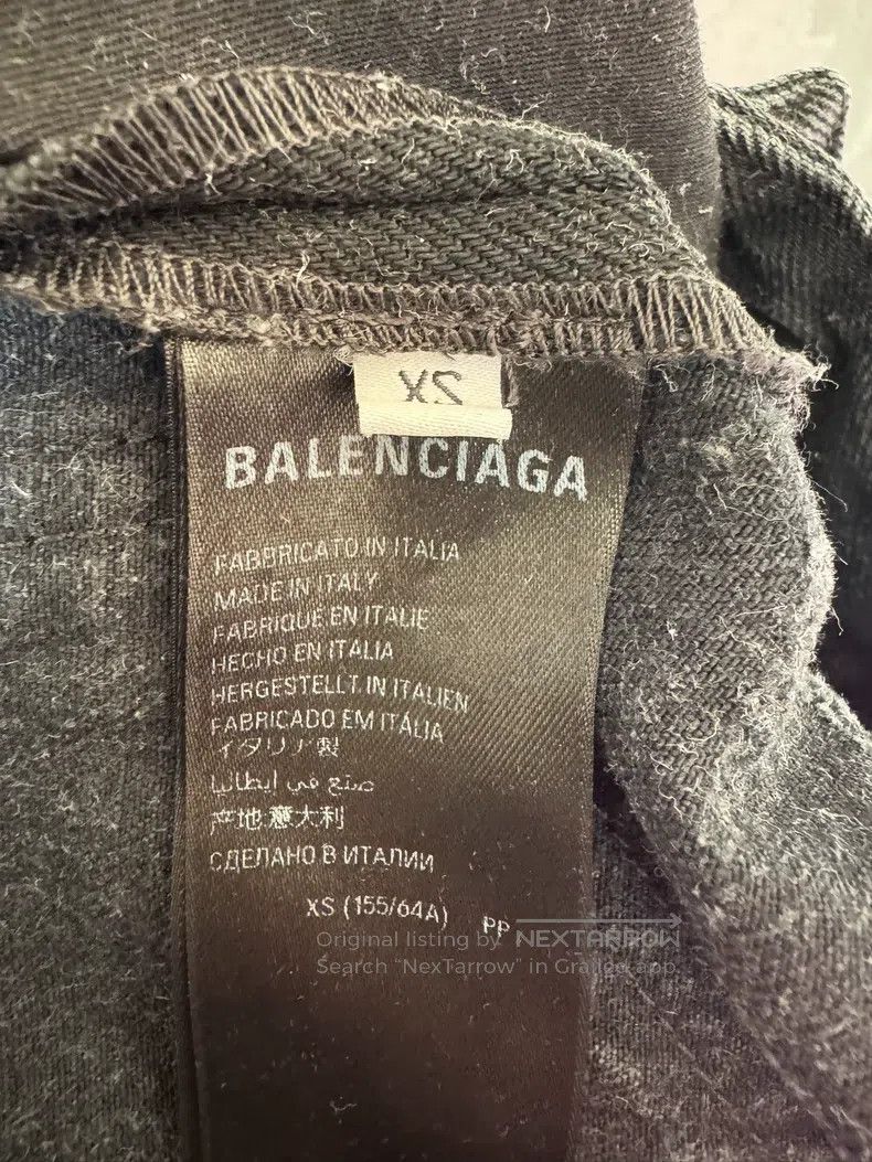 Balenciaga Balenciaga size XS Solid Color Aged Destroyed Straight Jea Size US 27 - 7 Thumbnail