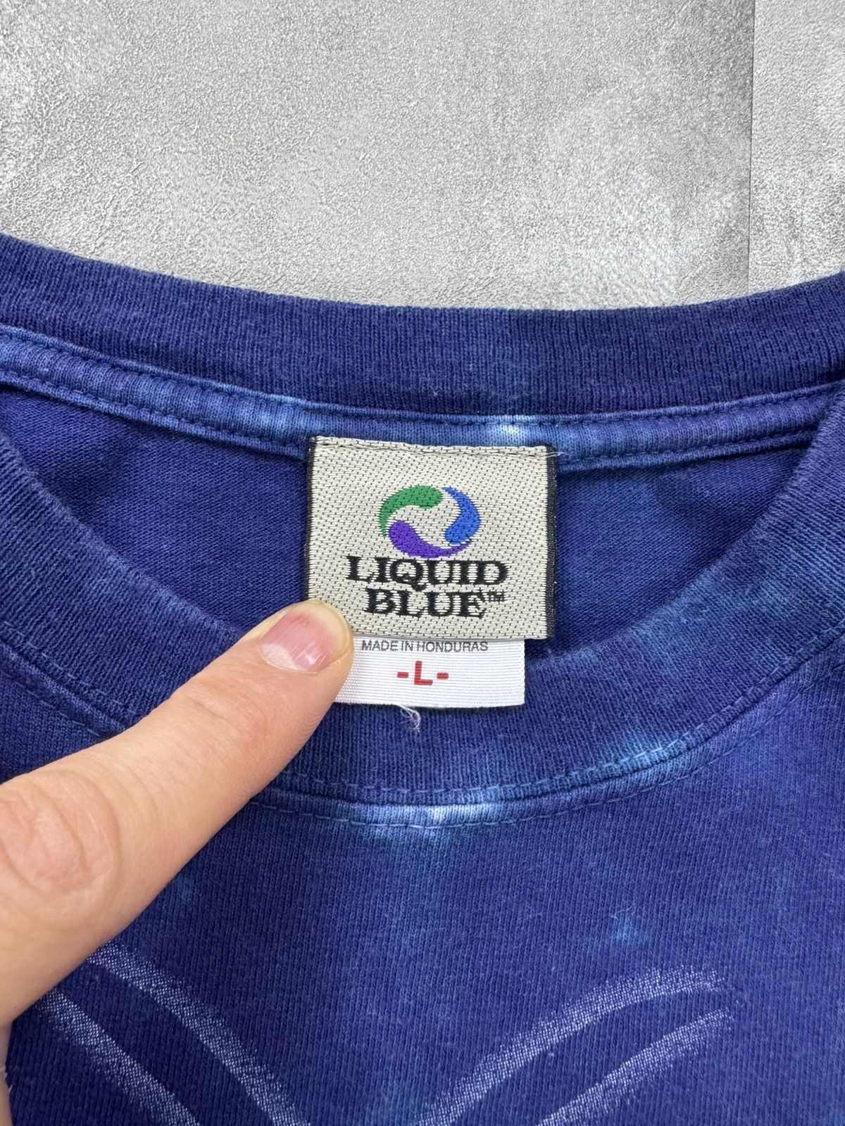 Liquid Blue × Vintage Deep Purple LIQUID BLUE 2007 Vintage Tie dye T-shirt L Size US L / EU 52-54 / 3 - 7 Thumbnail