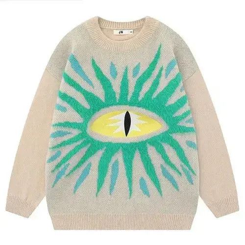 Japanese Brand × Vintage Hip Hop Oversized Ugly Knitted Sweaters Size US M / EU 48-50 / 2 - 1 Thumbnail