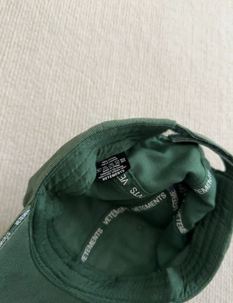 Vetements Vetements Embroidered Slogan Baseball Cap Size ONE SIZE - 3 Thumbnail