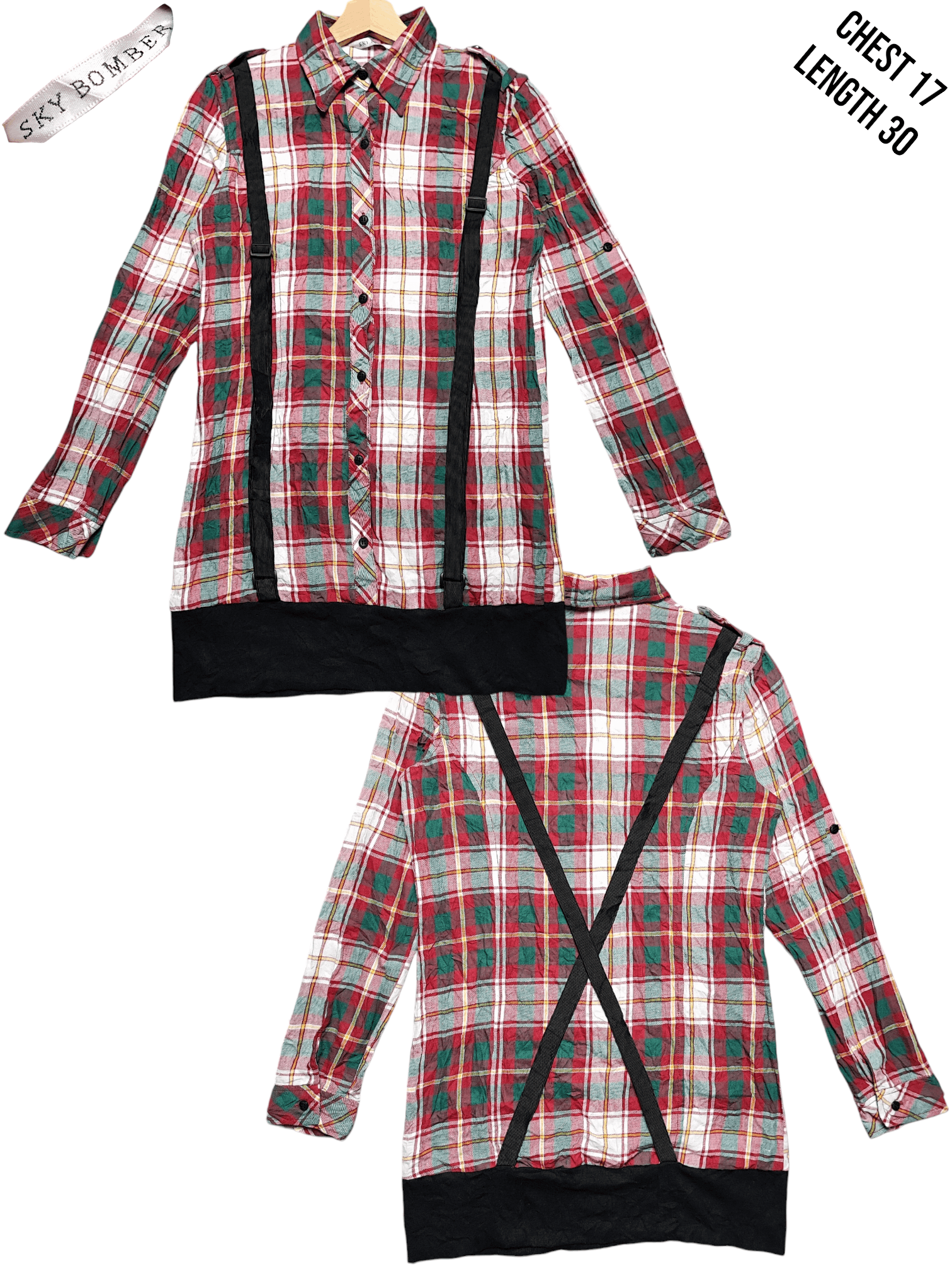Flannel Flannel Checked Bondage Shirt Button Up Size S / US 4 / IT 40 - 1 Thumbnail