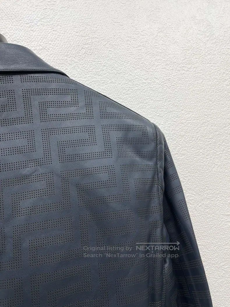 Versace Versace Leather jacket blazer Size 48S - 8 Thumbnail