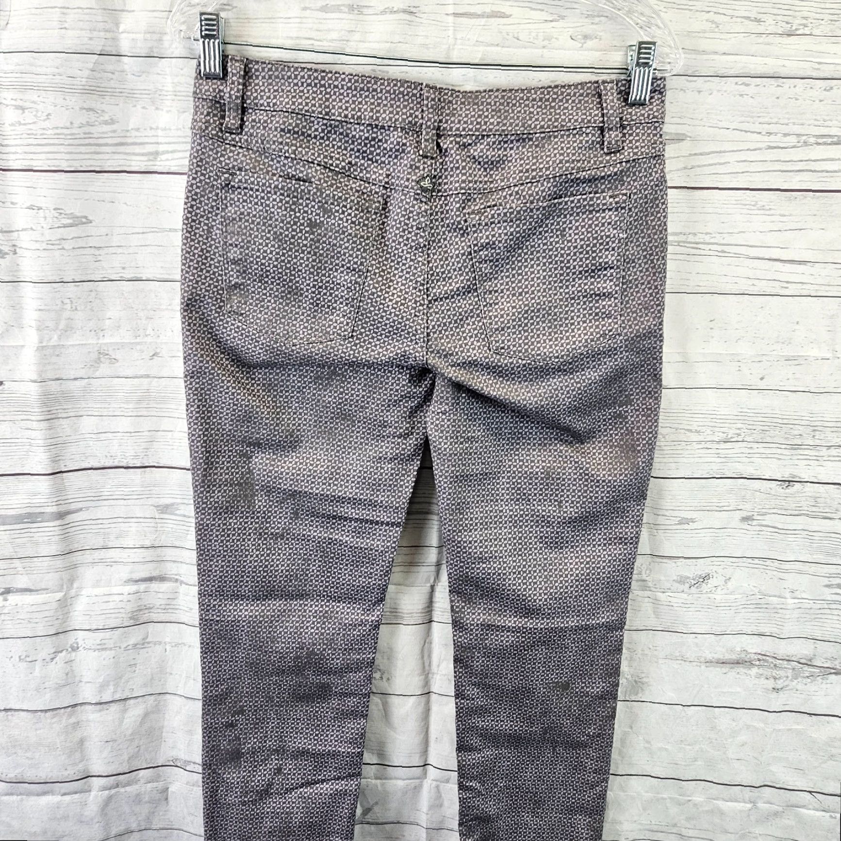 Prana prAna Womens Kara Jeans Skinny Low Rise 6 Purple Gray Multicolor Cotton 31.5 in Inseam Womens Girls Mens Size 28" / US 6 / IT 42 - 4 Thumbnail