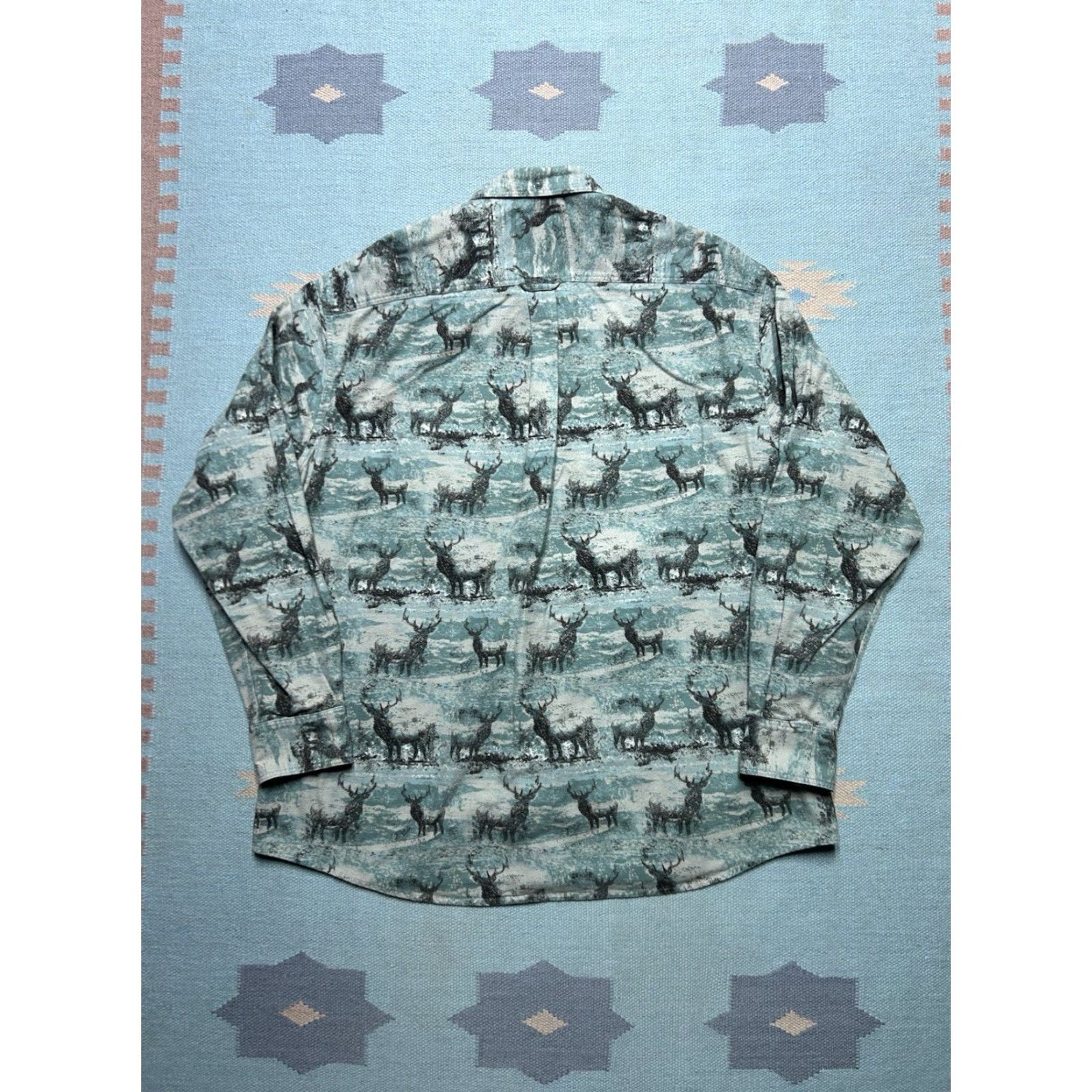 Vintage VINTAGE Cabela's Long Sleeve Button Shirt Deer Print Deerskin Chamois XL Tall Mens Size US XL / EU 56 / 4 - 6 Thumbnail