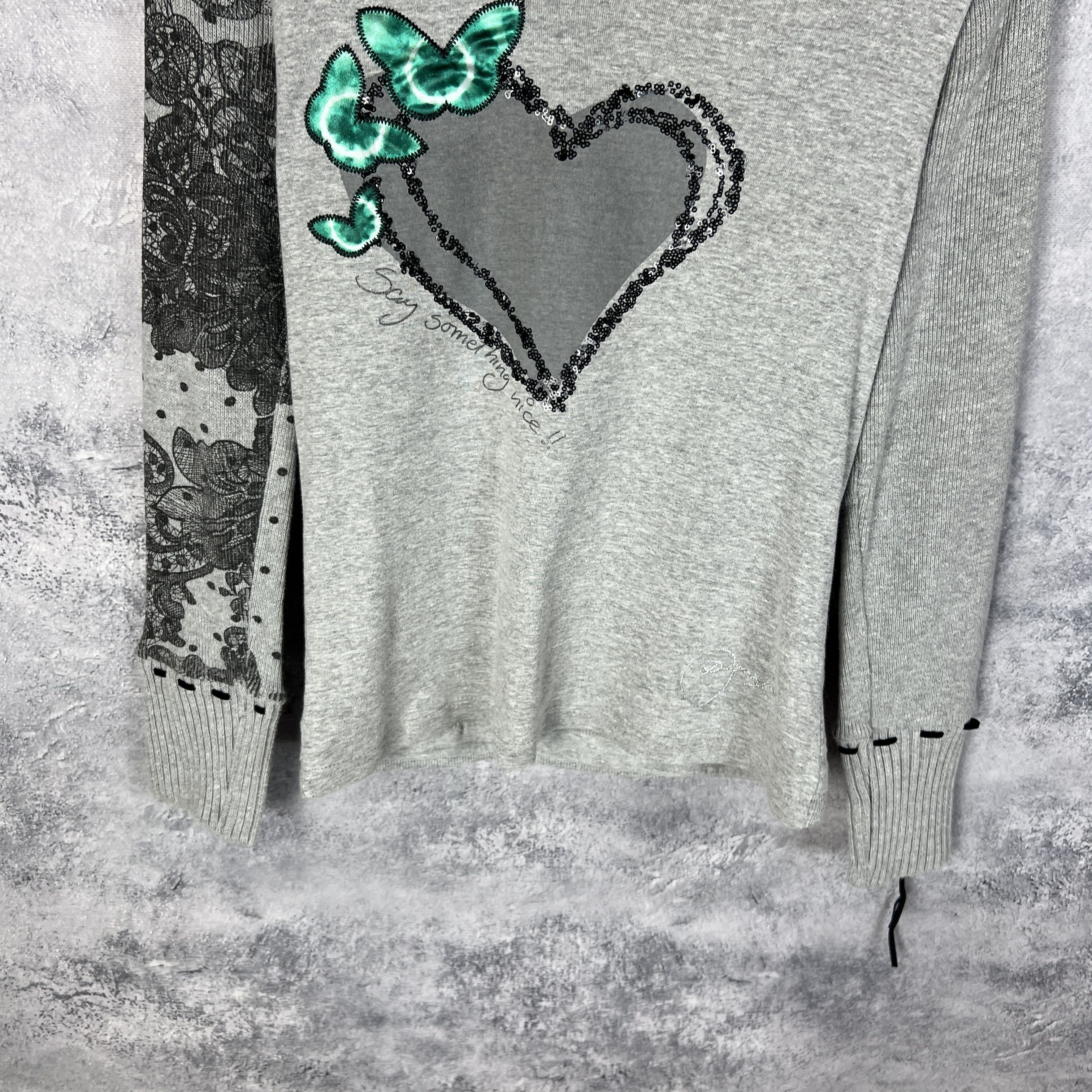 Desigual Desigual Sweater Women's Size S Gray Long Sleeve Size S / US 4 / IT 40 - 3 Thumbnail