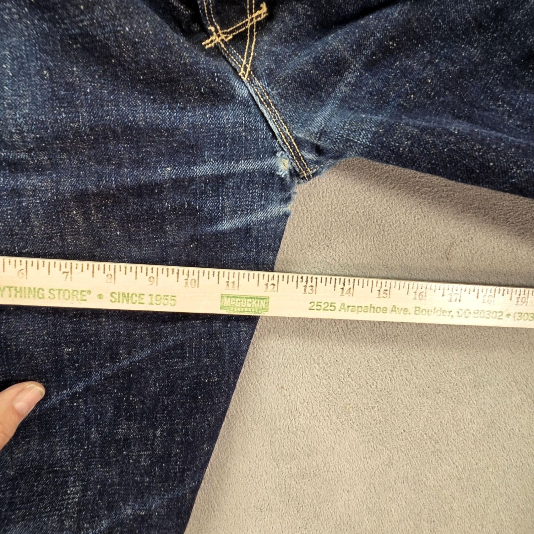Levi's VTG Levi's Engineered Jeans Mens Blue Dark Wash 32x27 Distressed Pockets 10th Anniversary 32 Inseam Logo Button Denim Jeans Mens Size US 32 / EU 48 - 6 Thumbnail
