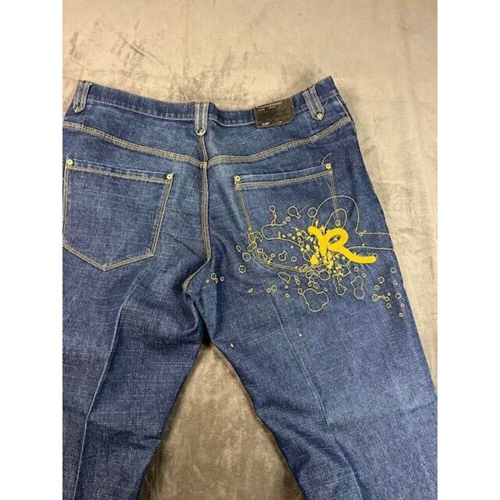 Rocawear ROCAWEAR JEANS SIZE 42 W. Dark Blue Denim Regular Fit Size US 42 / EU 58 - 7 Thumbnail