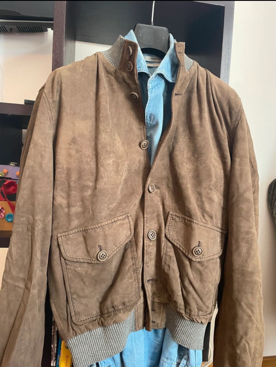 Other Bomber Suede Jacket The Jackie Leathers Size US M / EU 48-50 / 2 - 1 Thumbnail